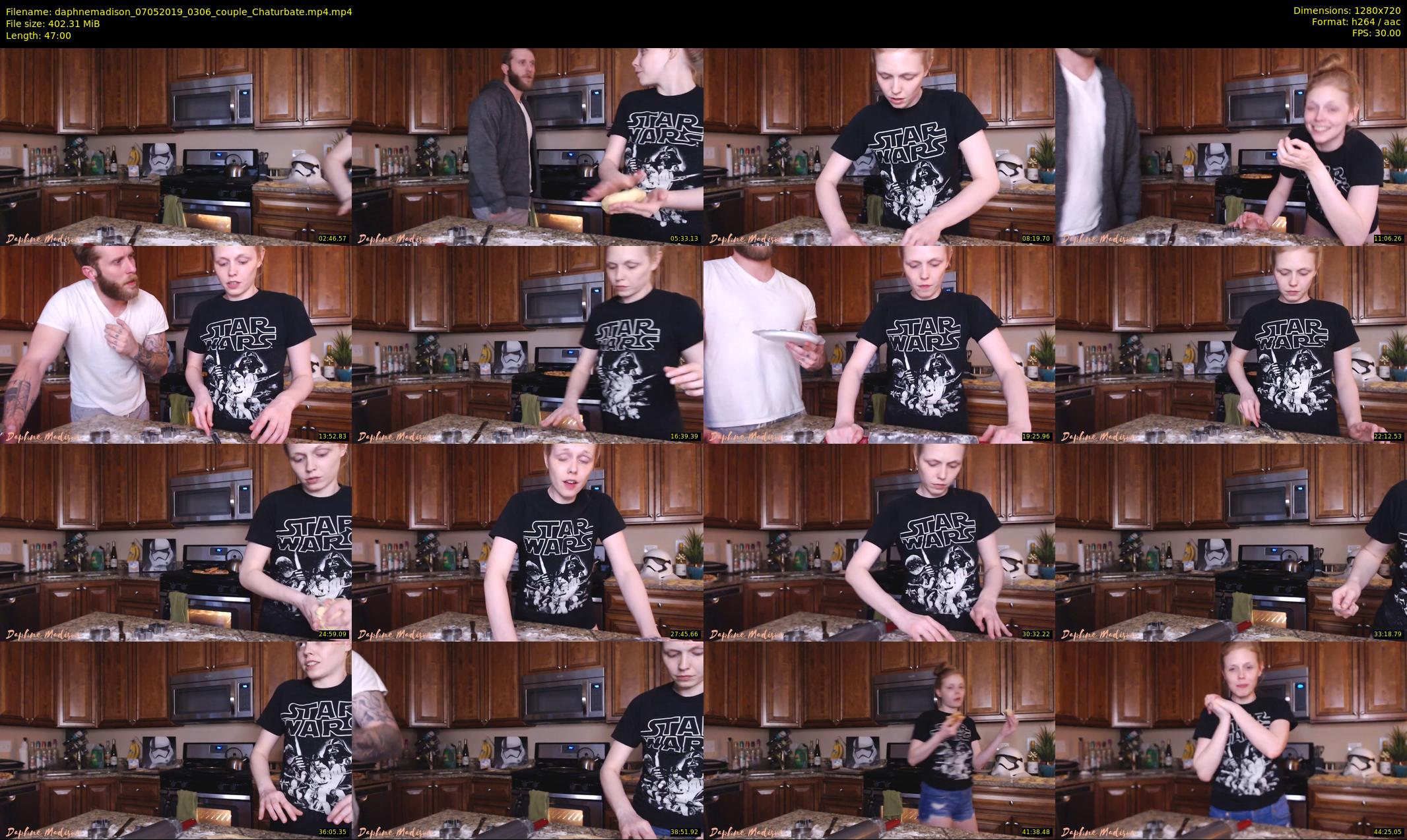 daphnemadison — 47 minute Chaturbate couple cam show recording, 720p, May 7, 2019