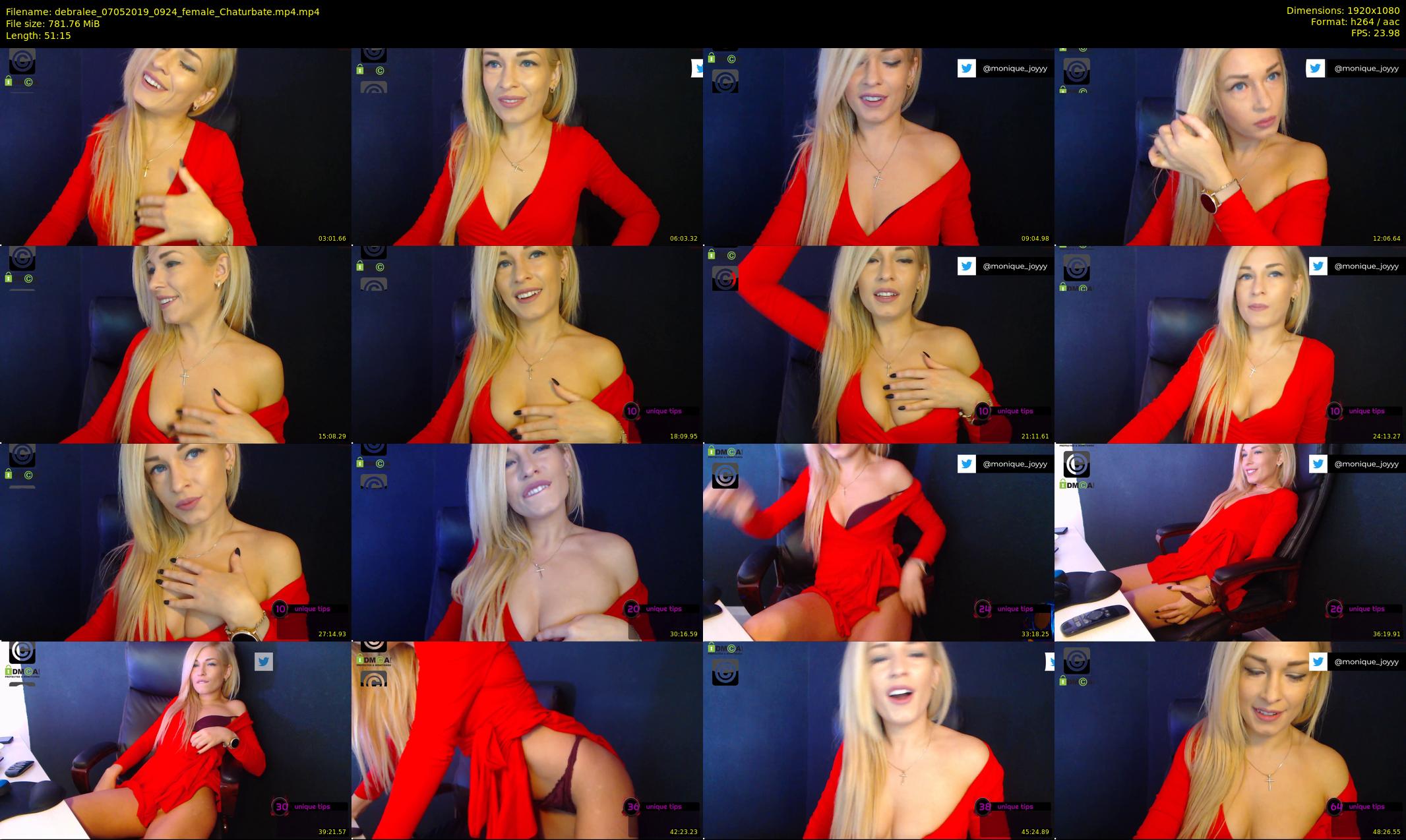 debralee — 52 minute Chaturbate female cam show recording, 1080p, May 7, 2019