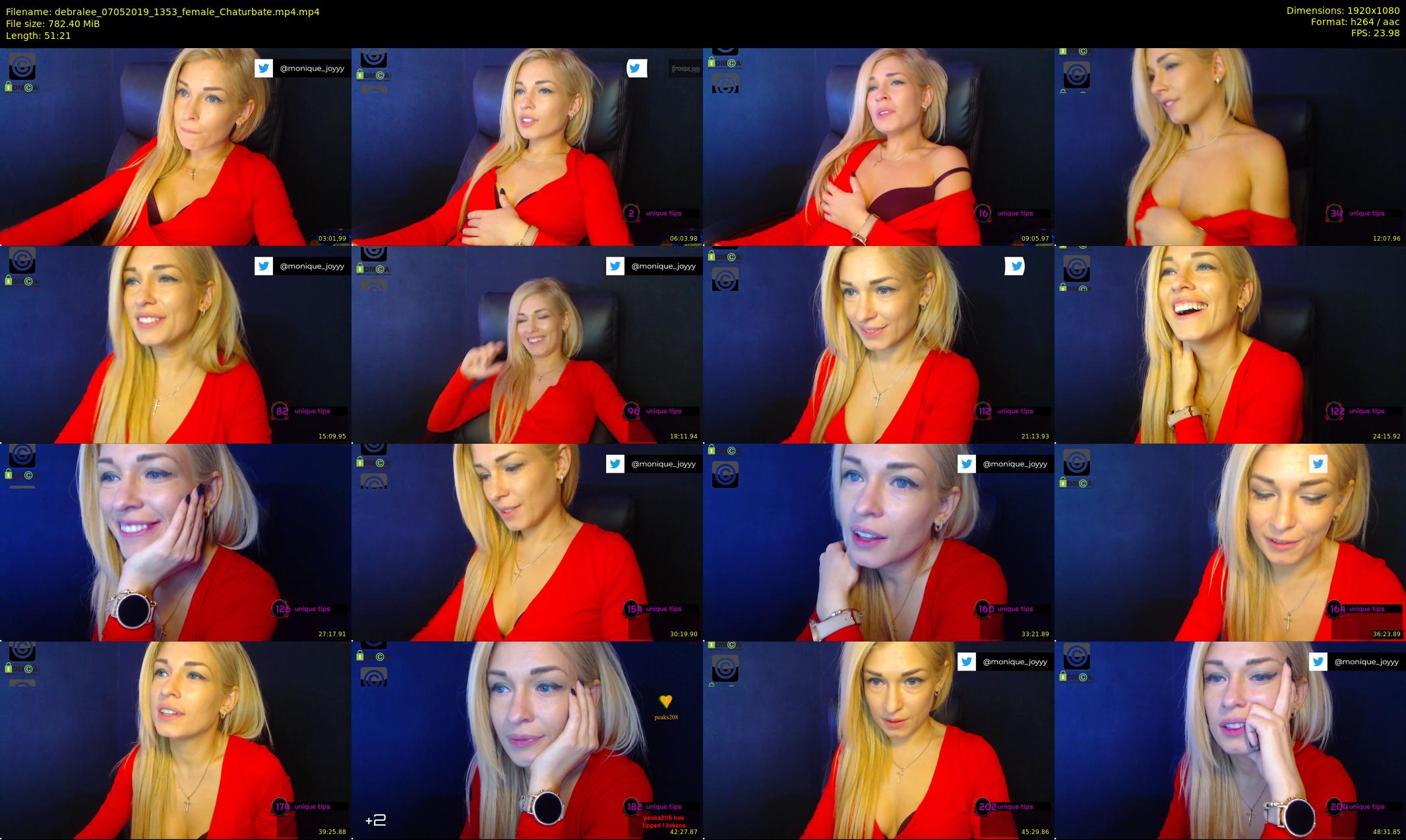debralee — 52 minute Chaturbate female cam show recording, 1080p, May 7, 2019