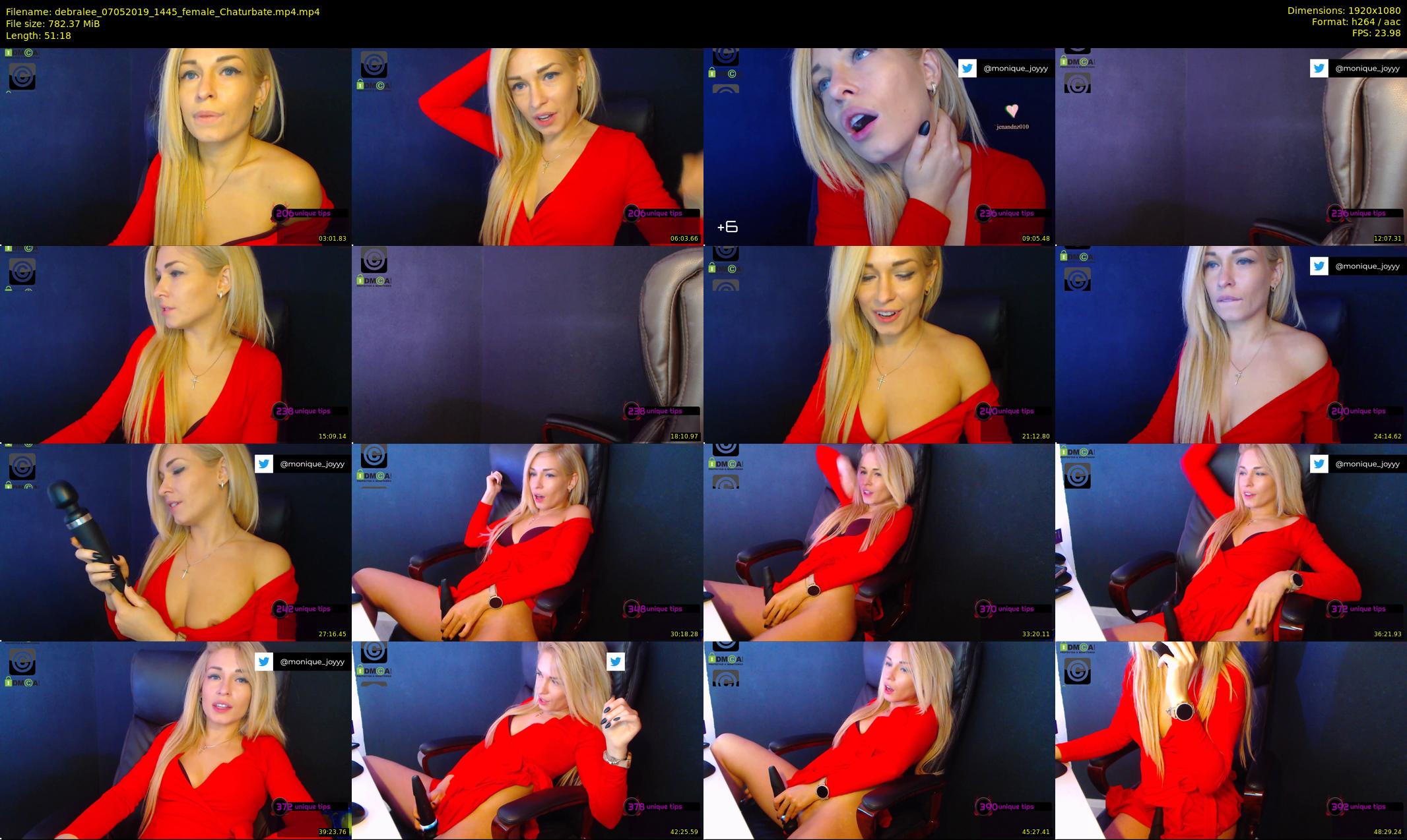 debralee — 52 minute Chaturbate female cam show recording, 1080p, May 7, 2019