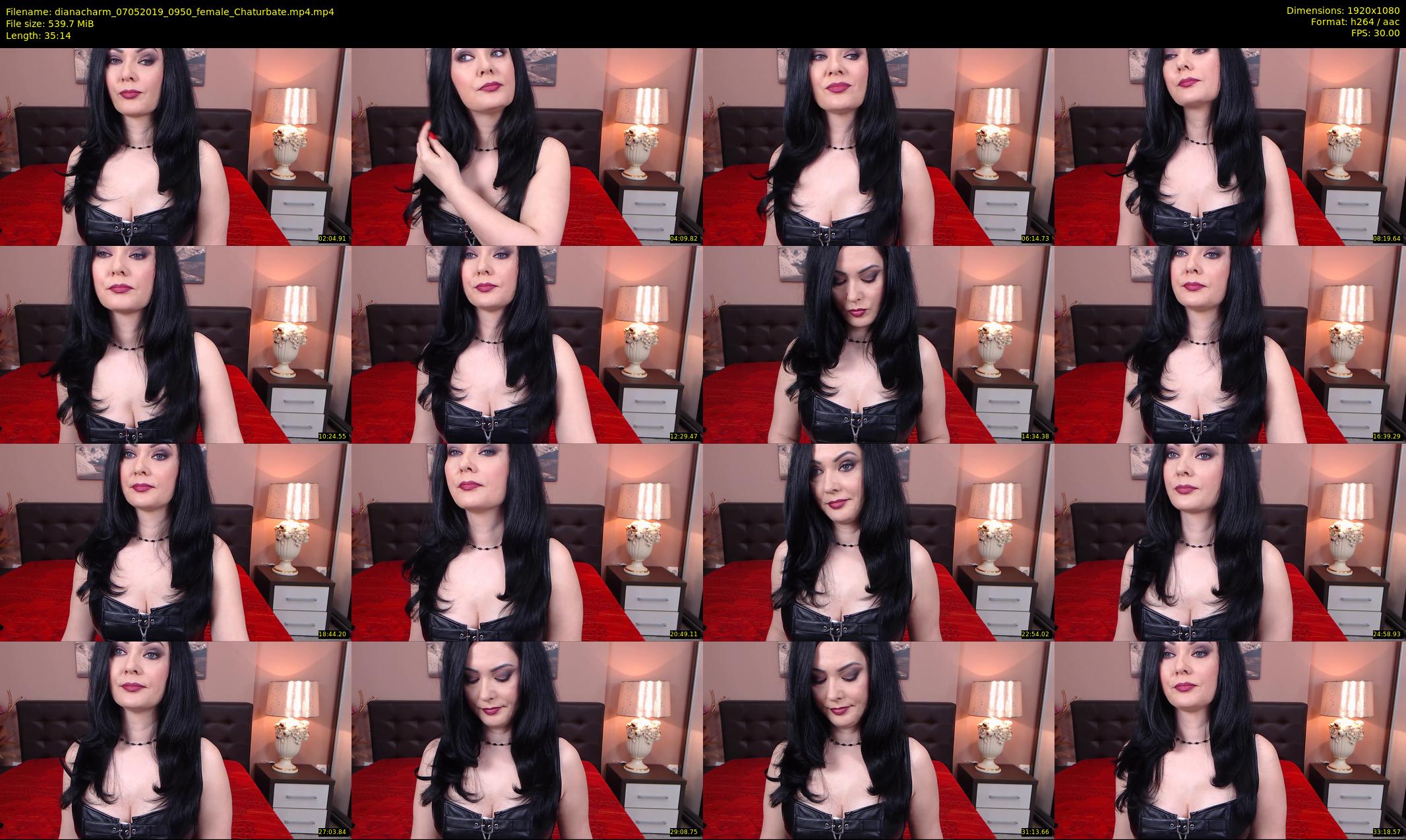 dianacharm — 36 minute Chaturbate female cam show recording, 1080p, May 7, 2019