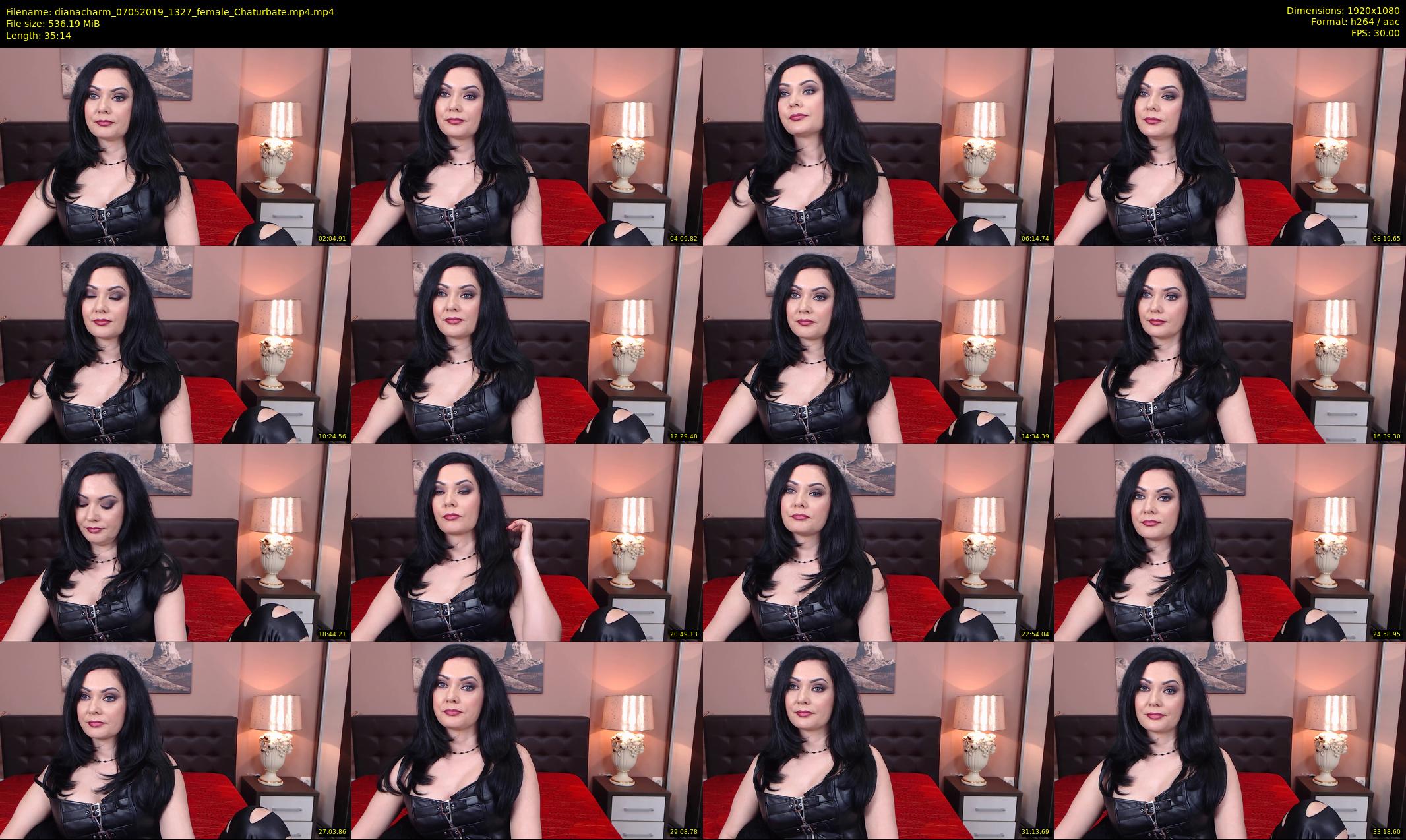 dianacharm — 36 minute Chaturbate female cam show recording, 1080p, May 7, 2019
