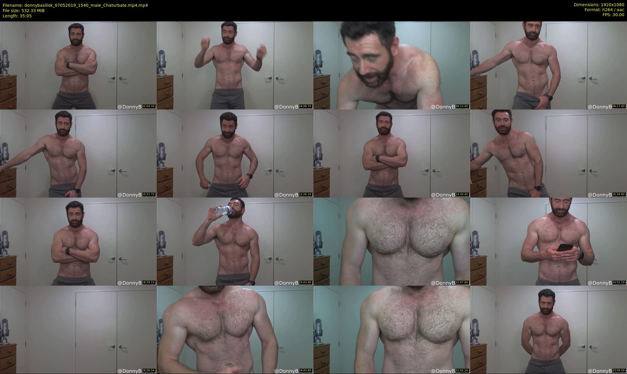 donnybasilisk — 36 minute Chaturbate male cam show recording, 1080p, May 7, 2019