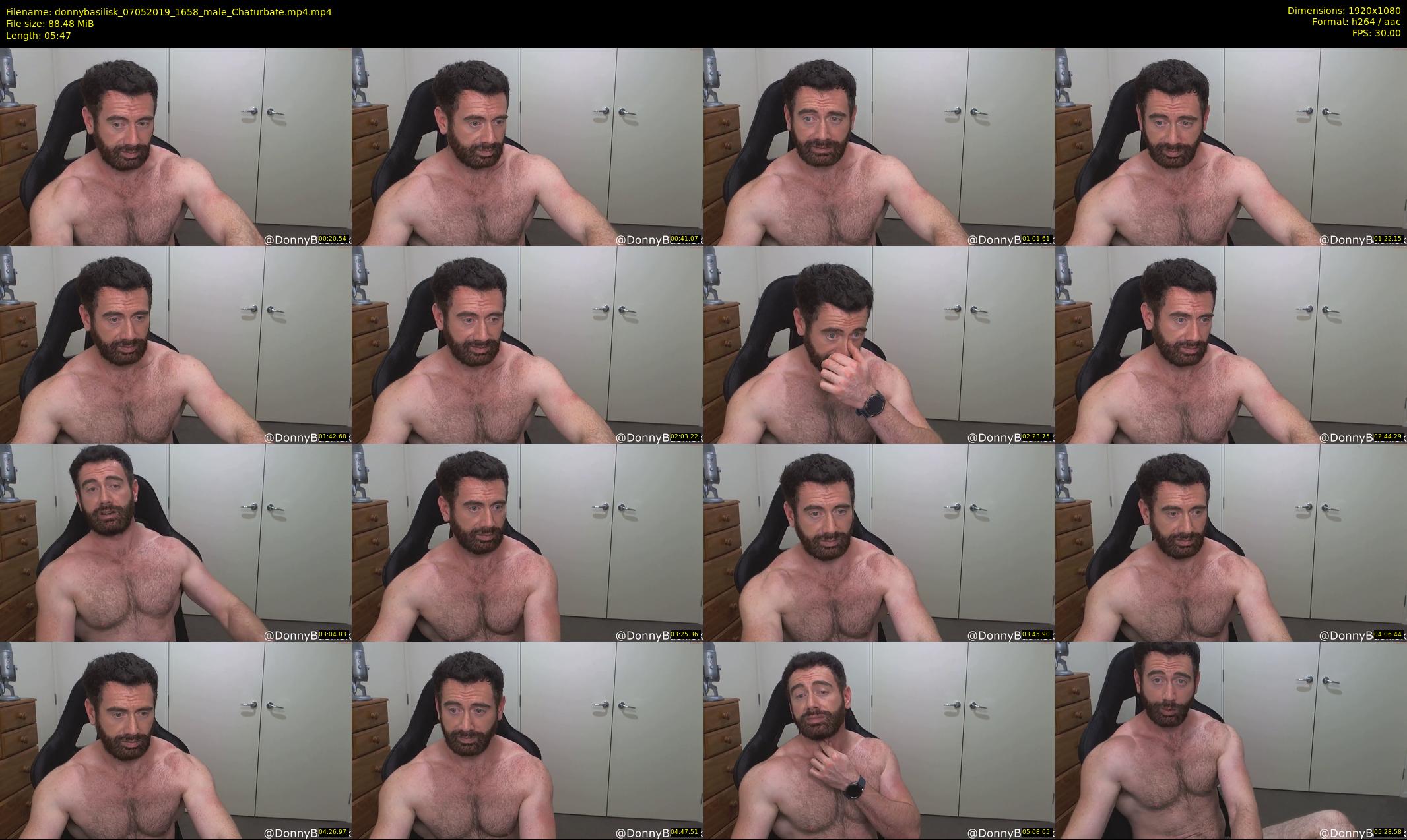 donnybasilisk — 6 minute Chaturbate male cam show recording, 1080p, May 7, 2019