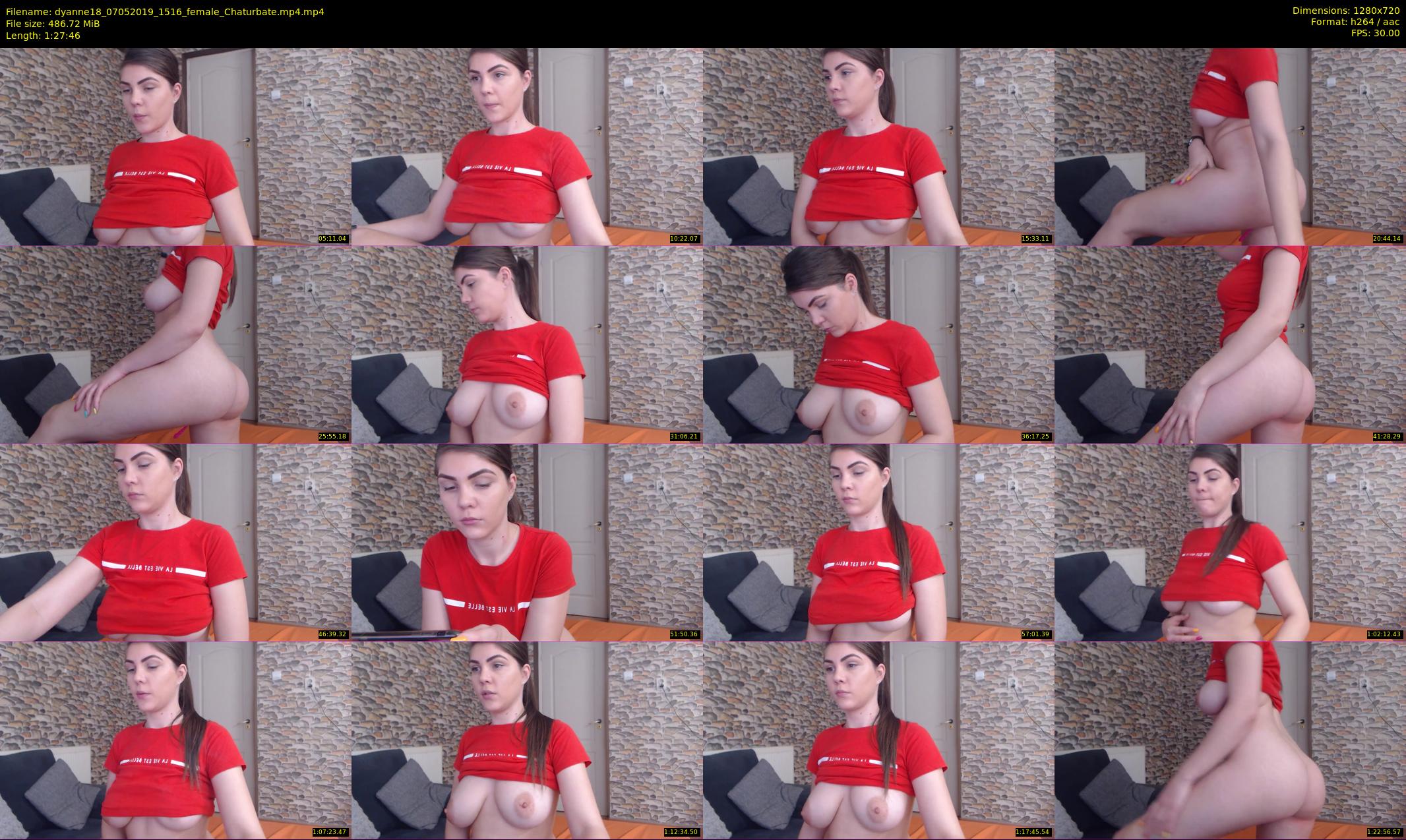 dyanne18 — 88 minute Chaturbate female cam show recording, 720p, May 7, 2019