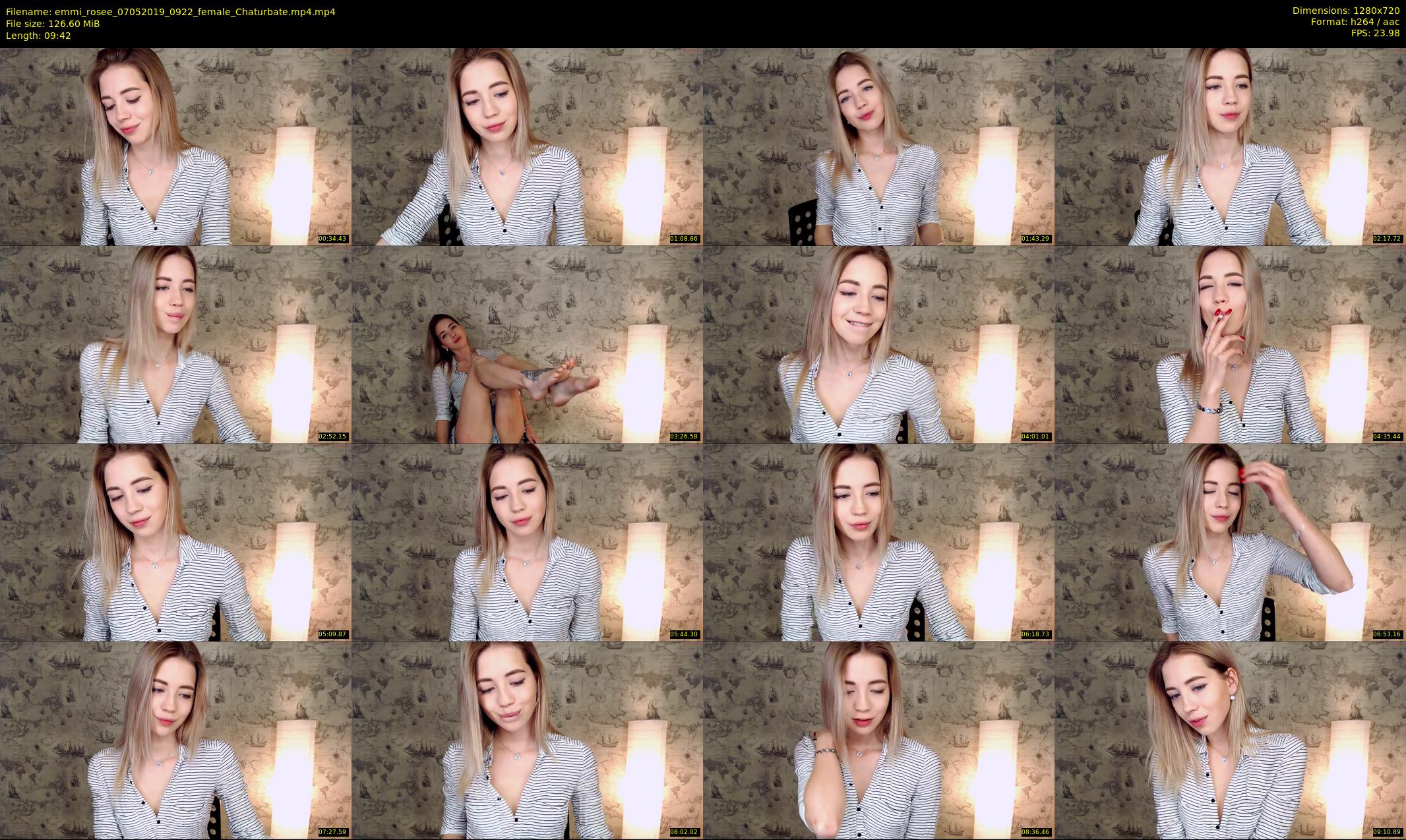 emmi_rosee — 10 minute Chaturbate female cam show recording, 720p, May 7, 2019