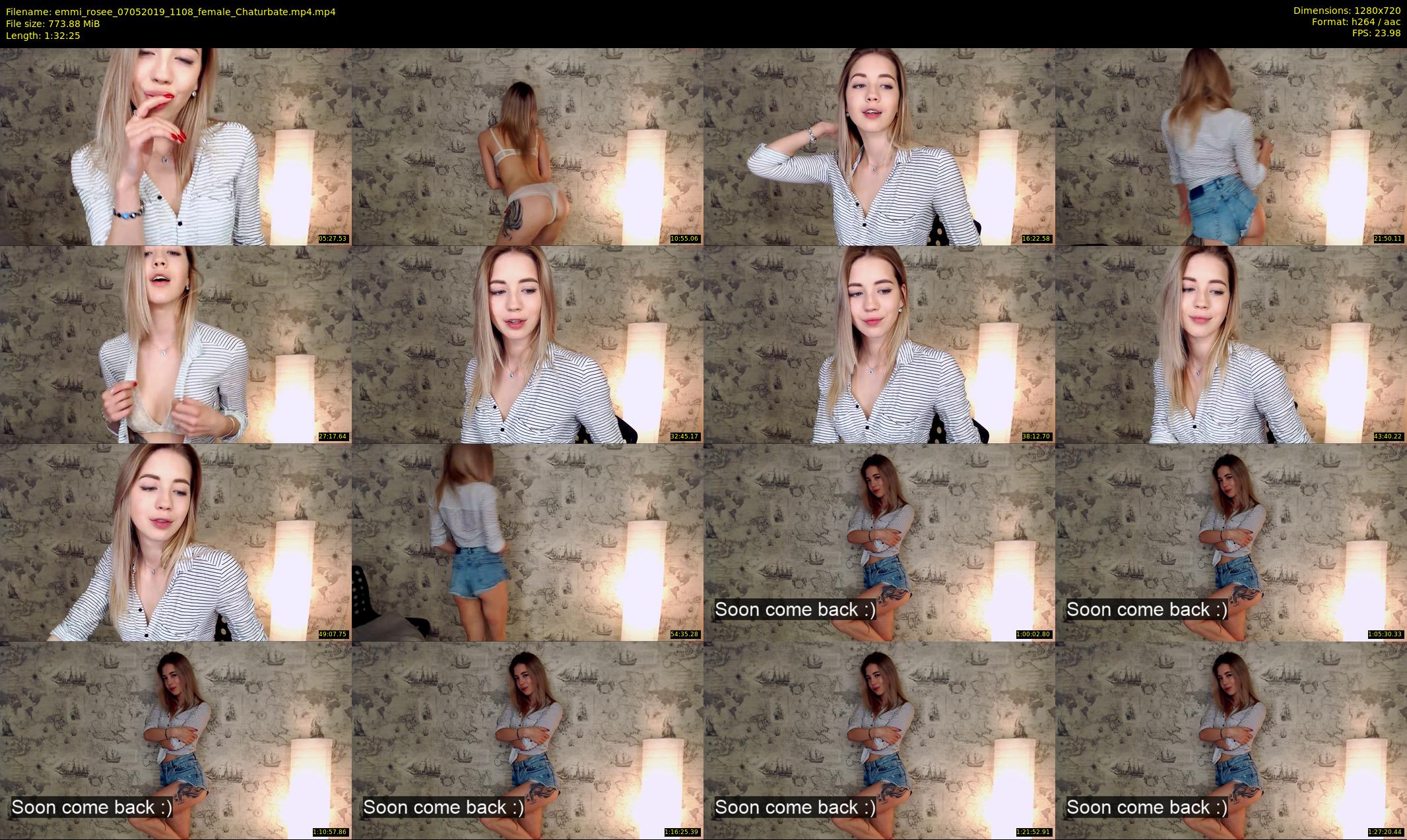 emmi_rosee — 93 minute Chaturbate female cam show recording, 720p, May 7, 2019