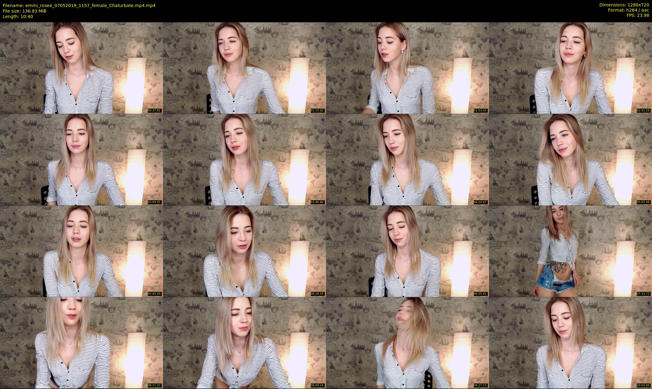 emmi_rosee — 11 minute Chaturbate female cam show recording, 720p, May 7, 2019