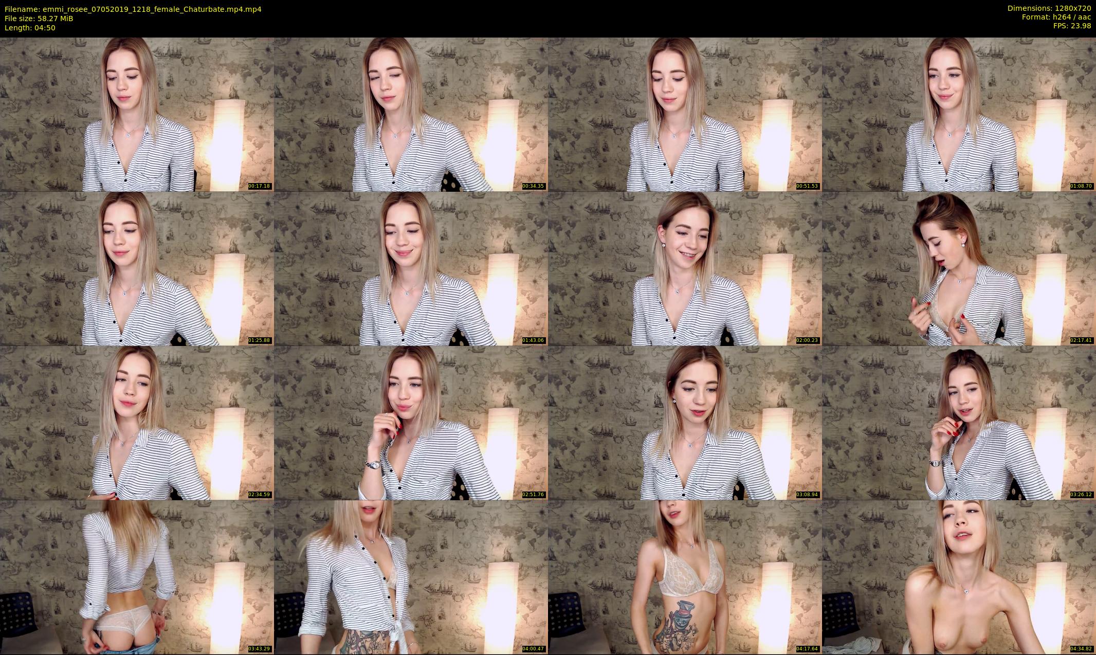 emmi_rosee — 5 minute Chaturbate female cam show recording, 720p, May 7, 2019