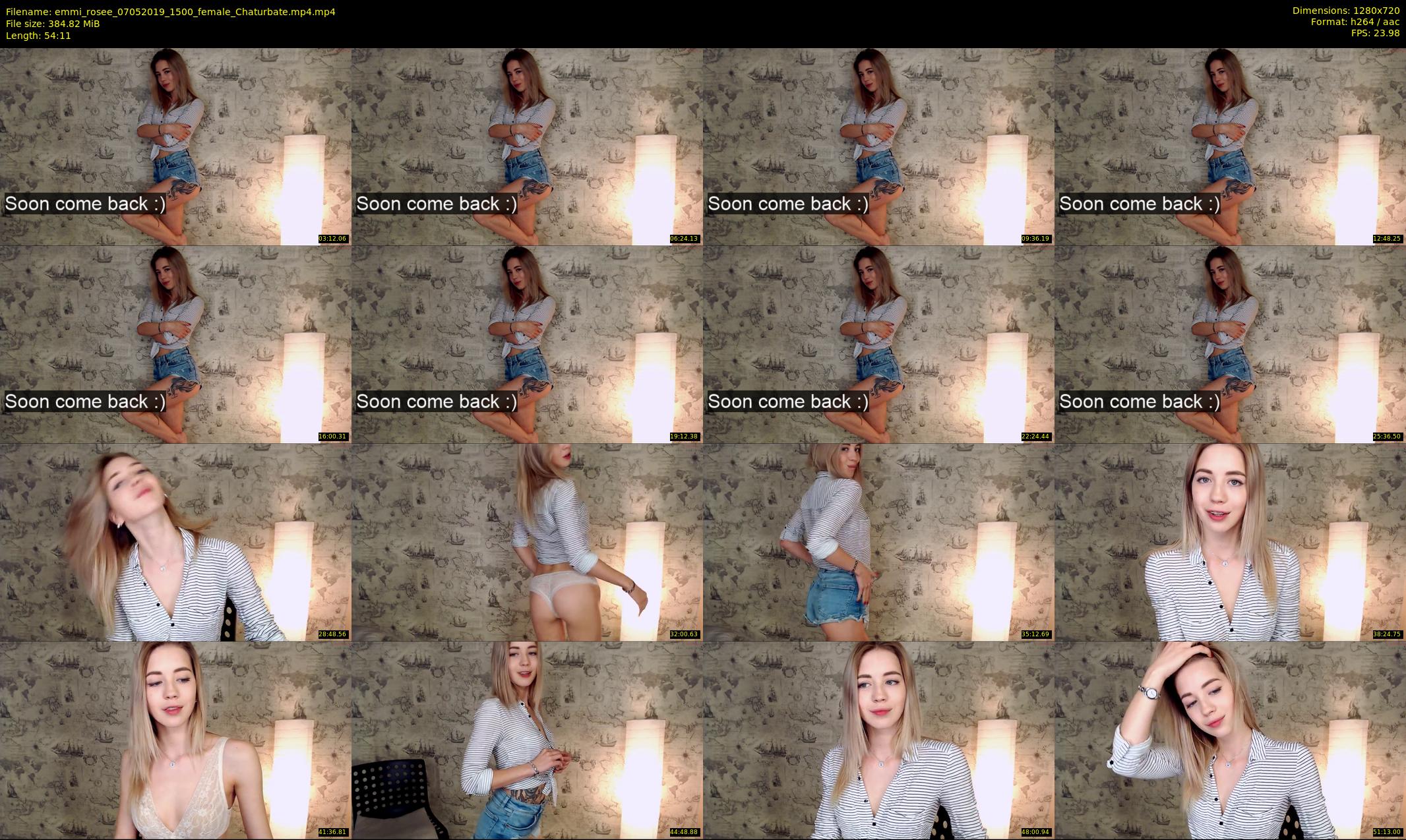 emmi_rosee — 55 minute Chaturbate female cam show recording, 720p, May 7, 2019