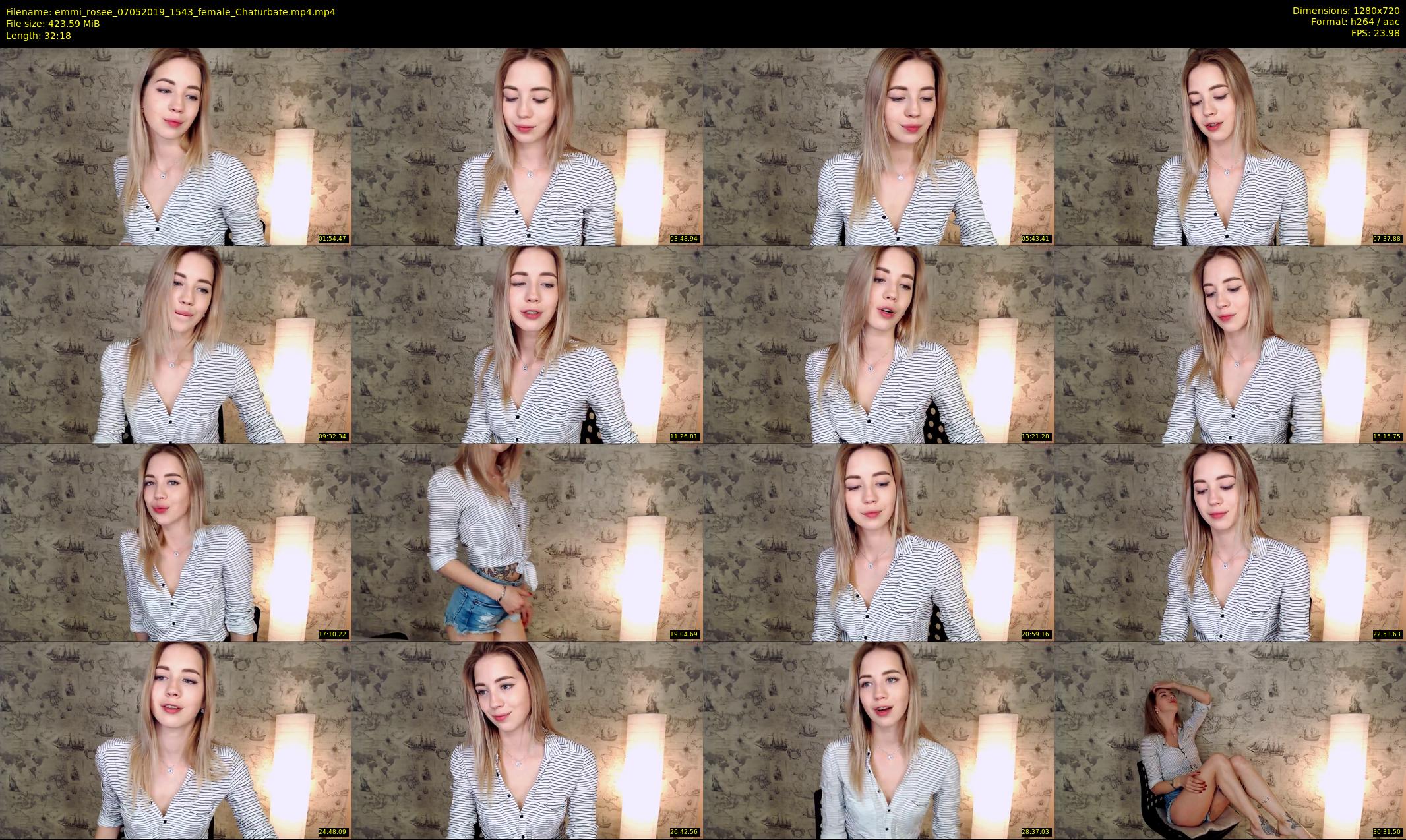 emmi_rosee — 33 minute Chaturbate female cam show recording, 720p, May 7, 2019