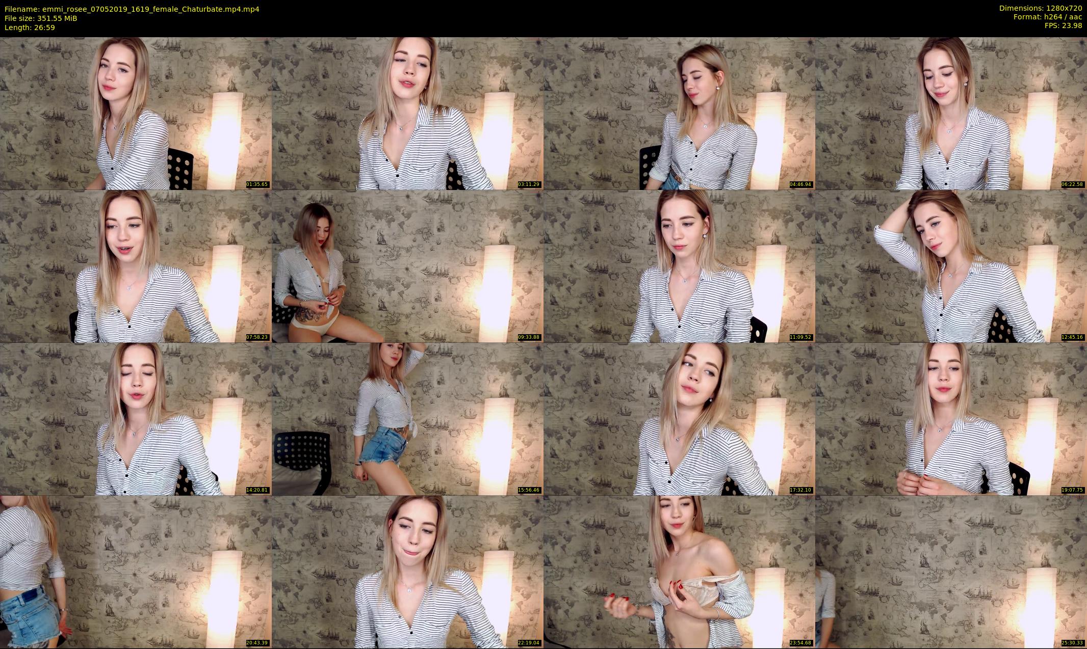 emmi_rosee — 27 minute Chaturbate female cam show recording, 720p, May 7, 2019
