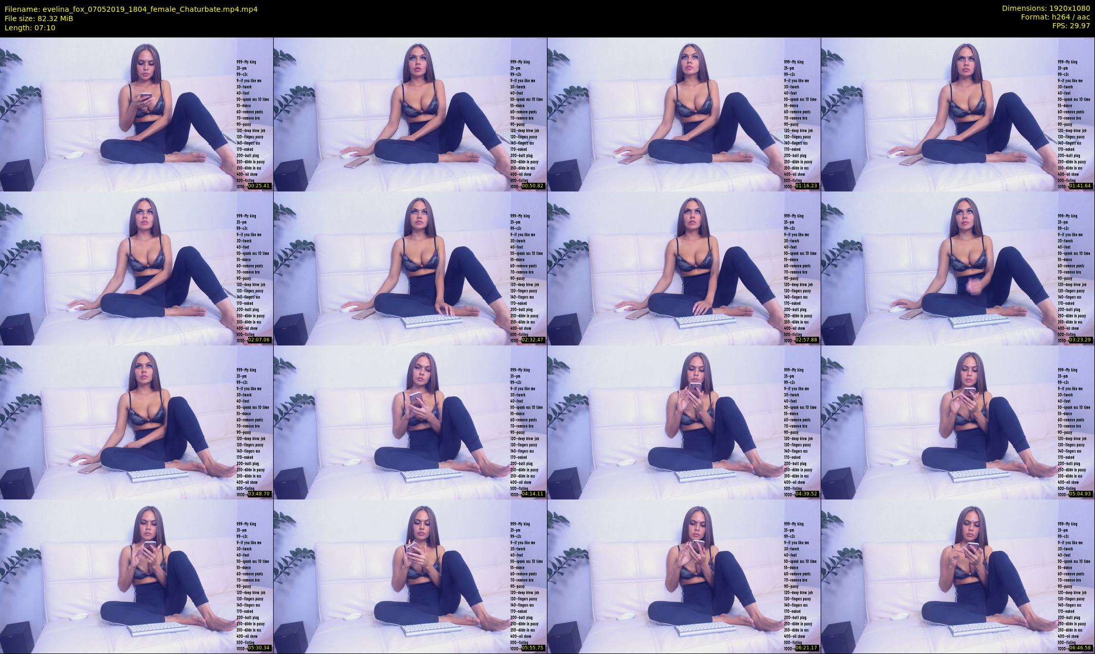 evelina_fox — 8 minute Chaturbate female cam show recording, 1080p, May 7, 2019