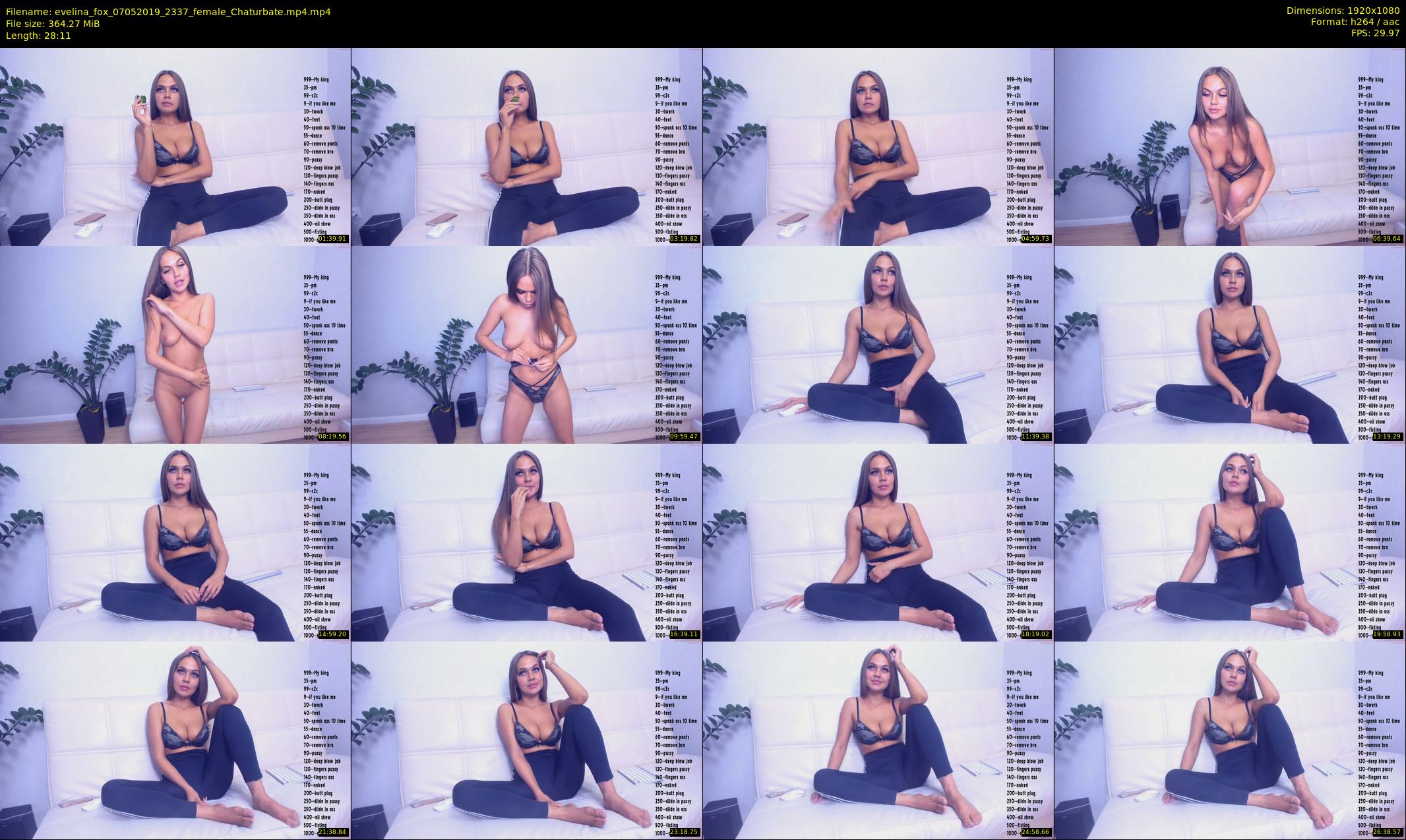 evelina_fox — 29 minute Chaturbate female cam show recording, 1080p, May 7, 2019
