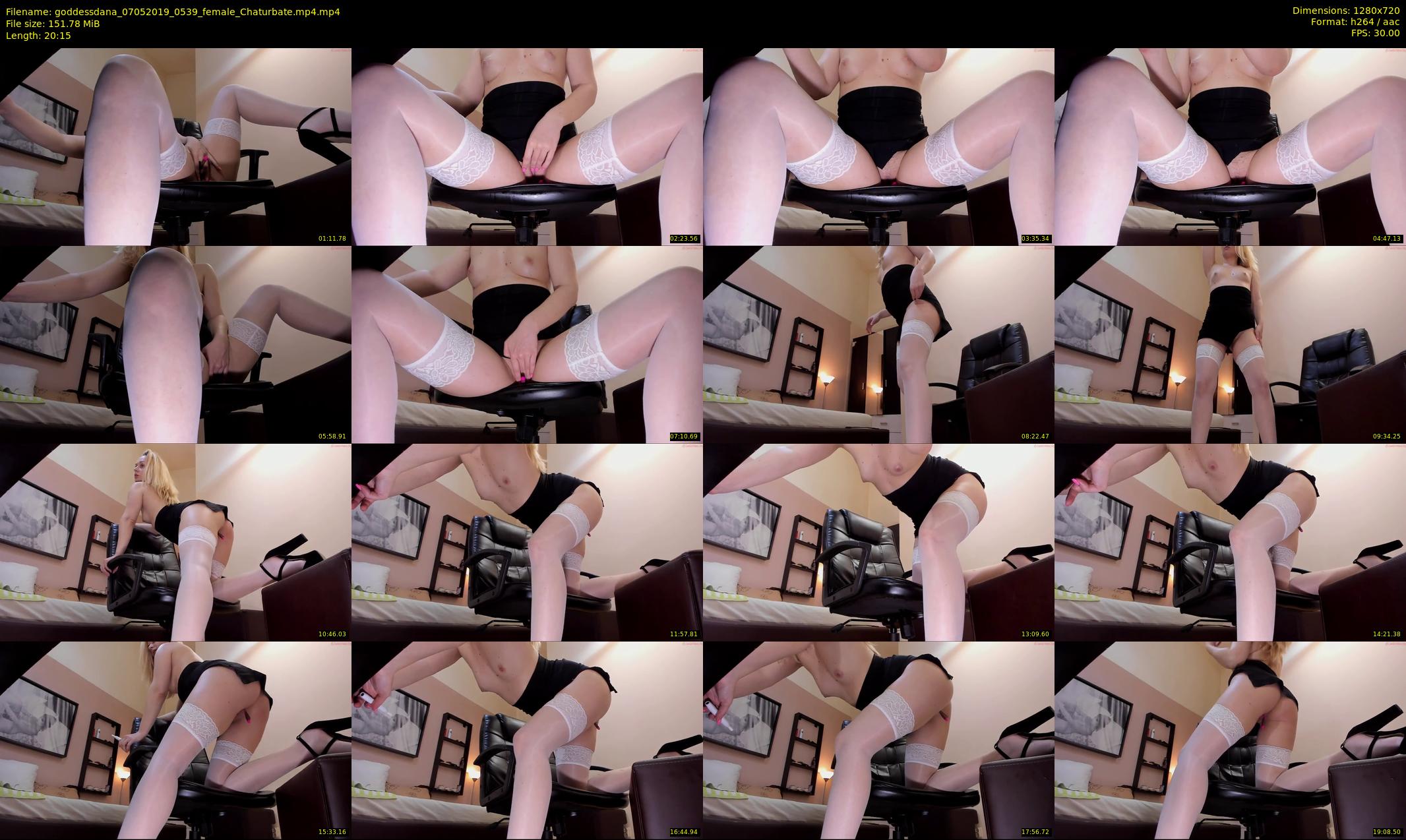 goddessdana — 21 minute Chaturbate female cam show recording, 720p, May 7, 2019