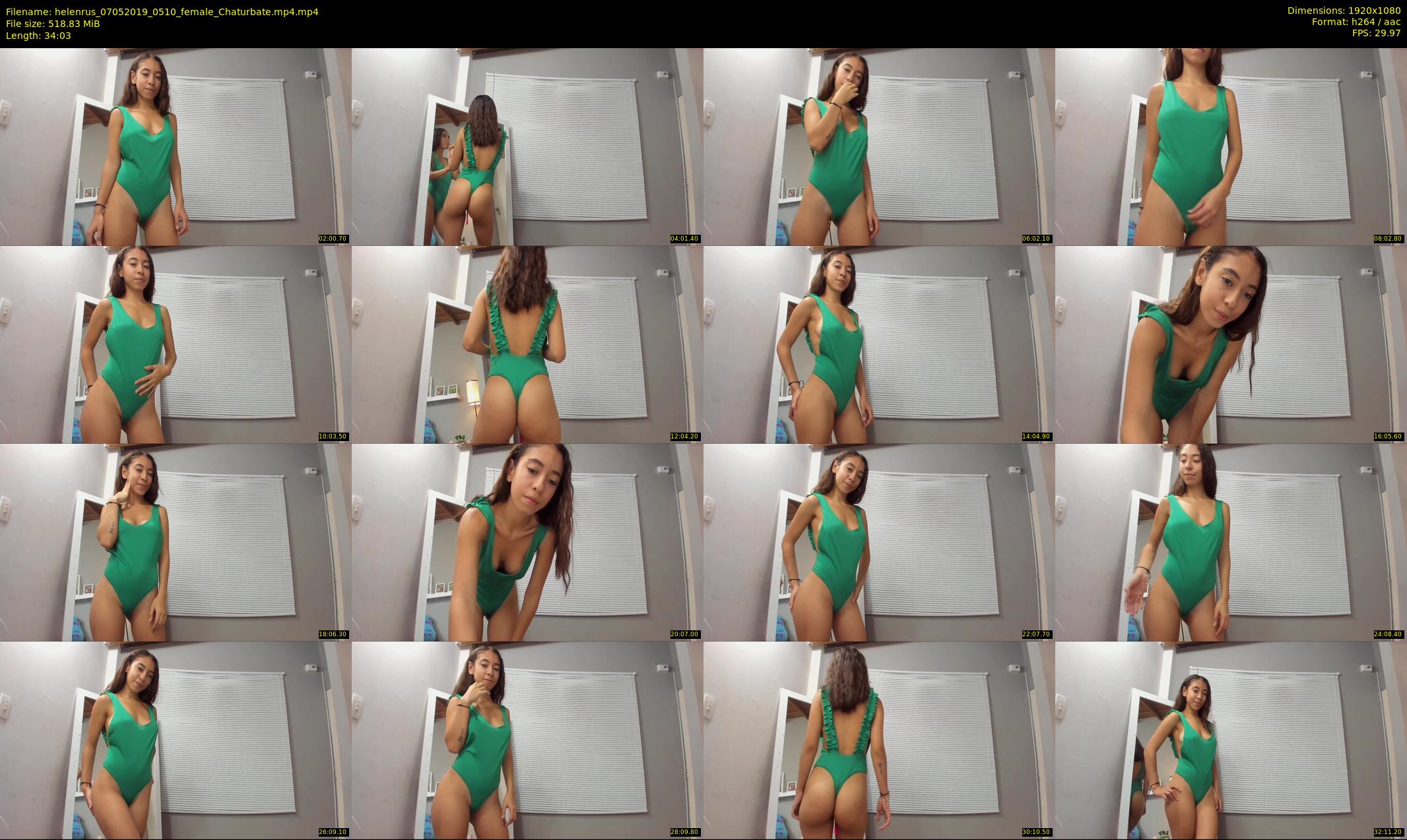 helenrus — 35 minute Chaturbate female cam show recording, 1080p, May 7, 2019