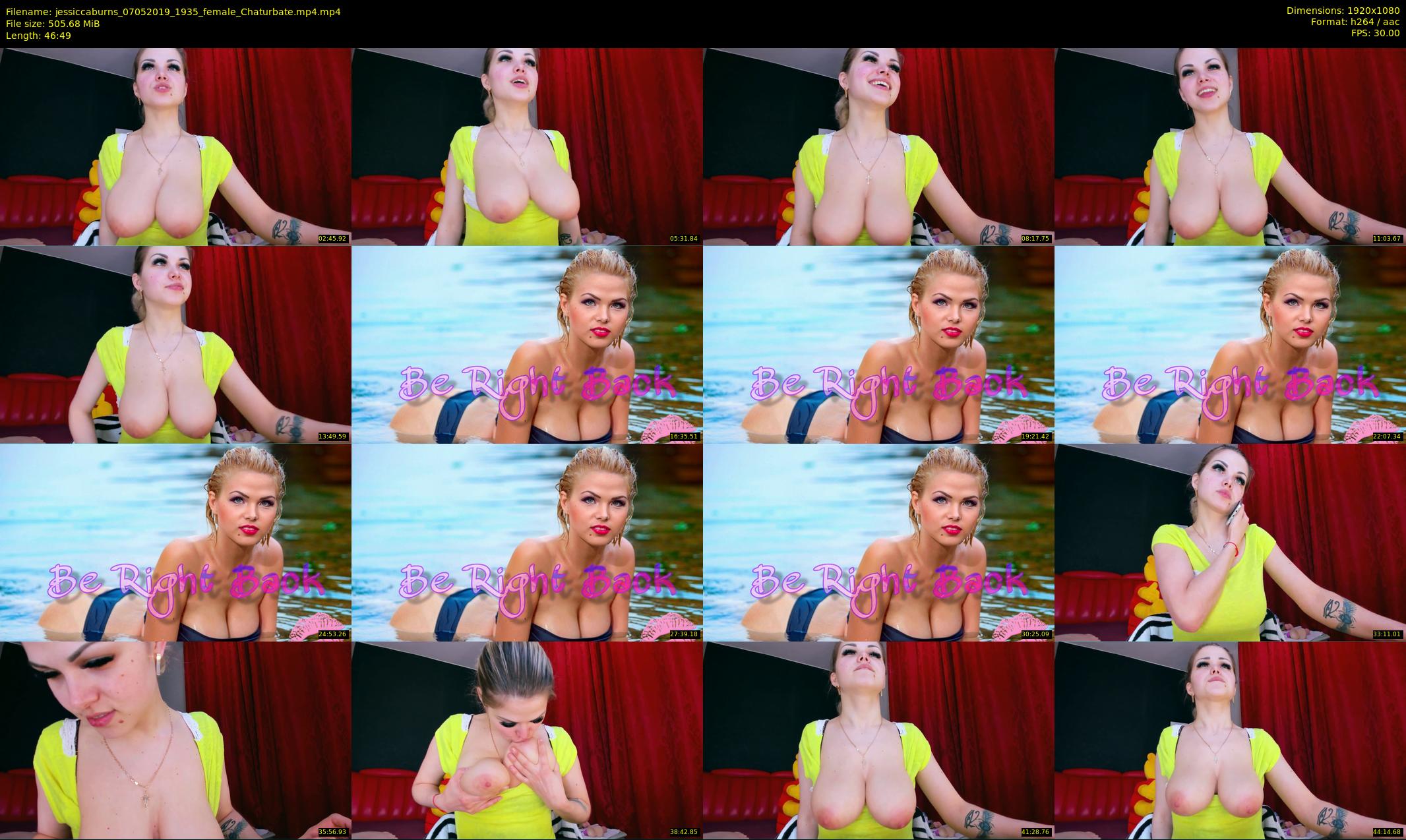 jessiccaburns — 47 minute Chaturbate female cam show recording, 1080p, May 7, 2019
