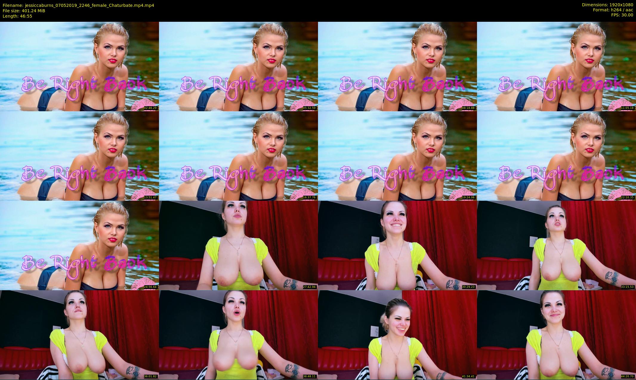 jessiccaburns — 47 minute Chaturbate female cam show recording, 1080p, May 7, 2019