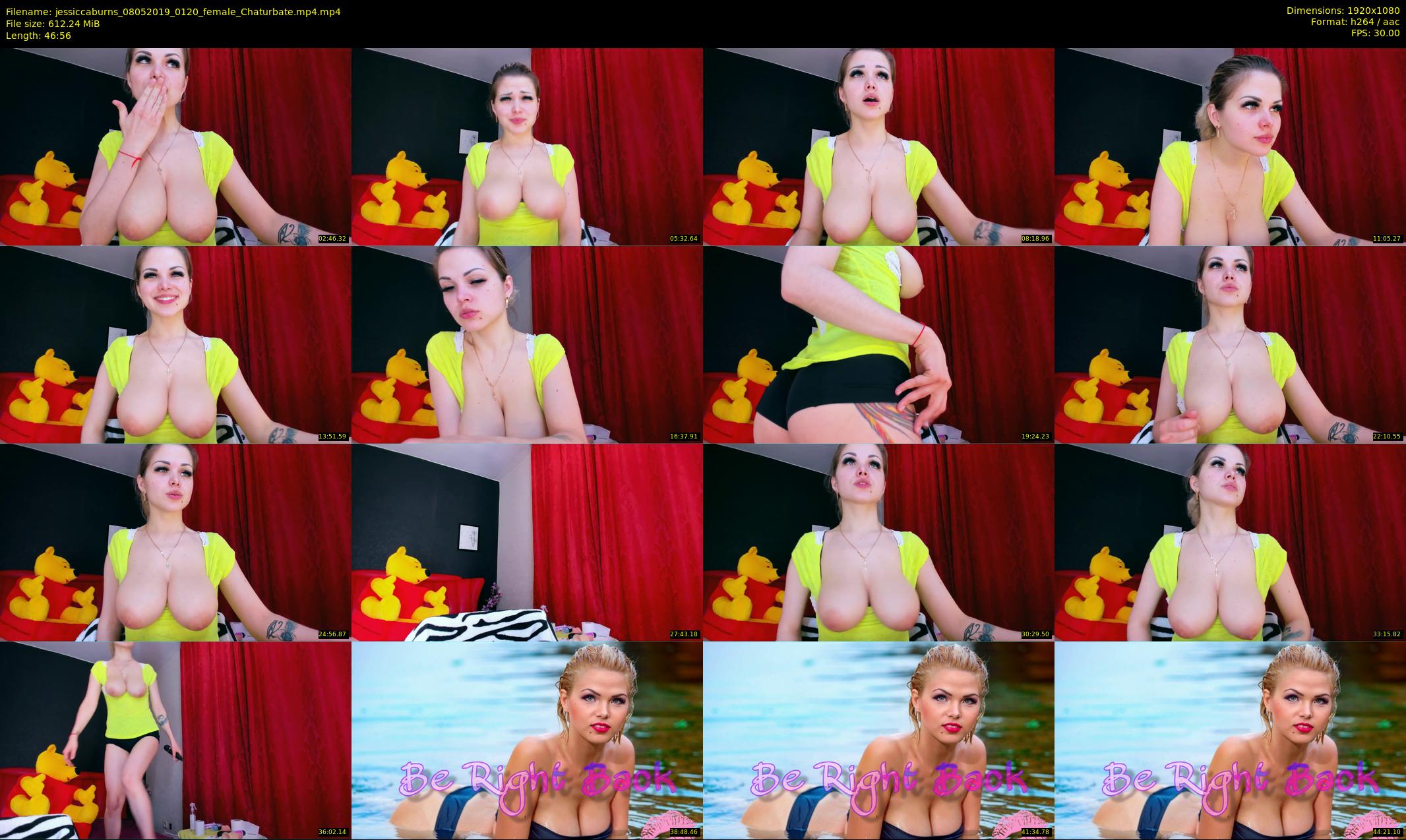 jessiccaburns — 47 minute Chaturbate female cam show recording, 1080p, May 8, 2019