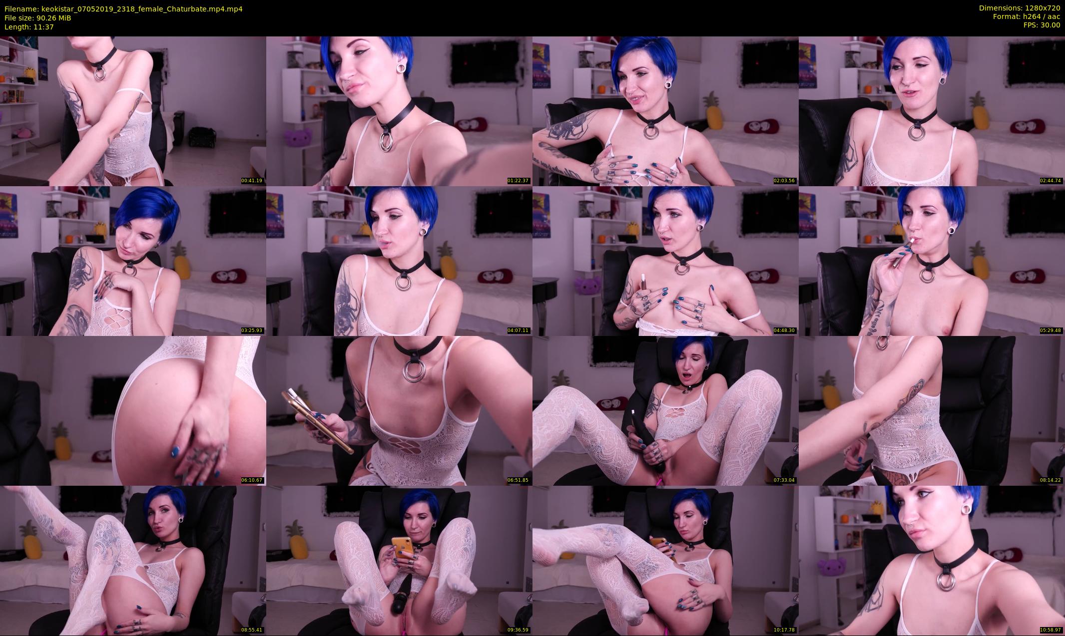 keokistar — 12 minute Chaturbate female cam show recording, 720p, May 7, 2019