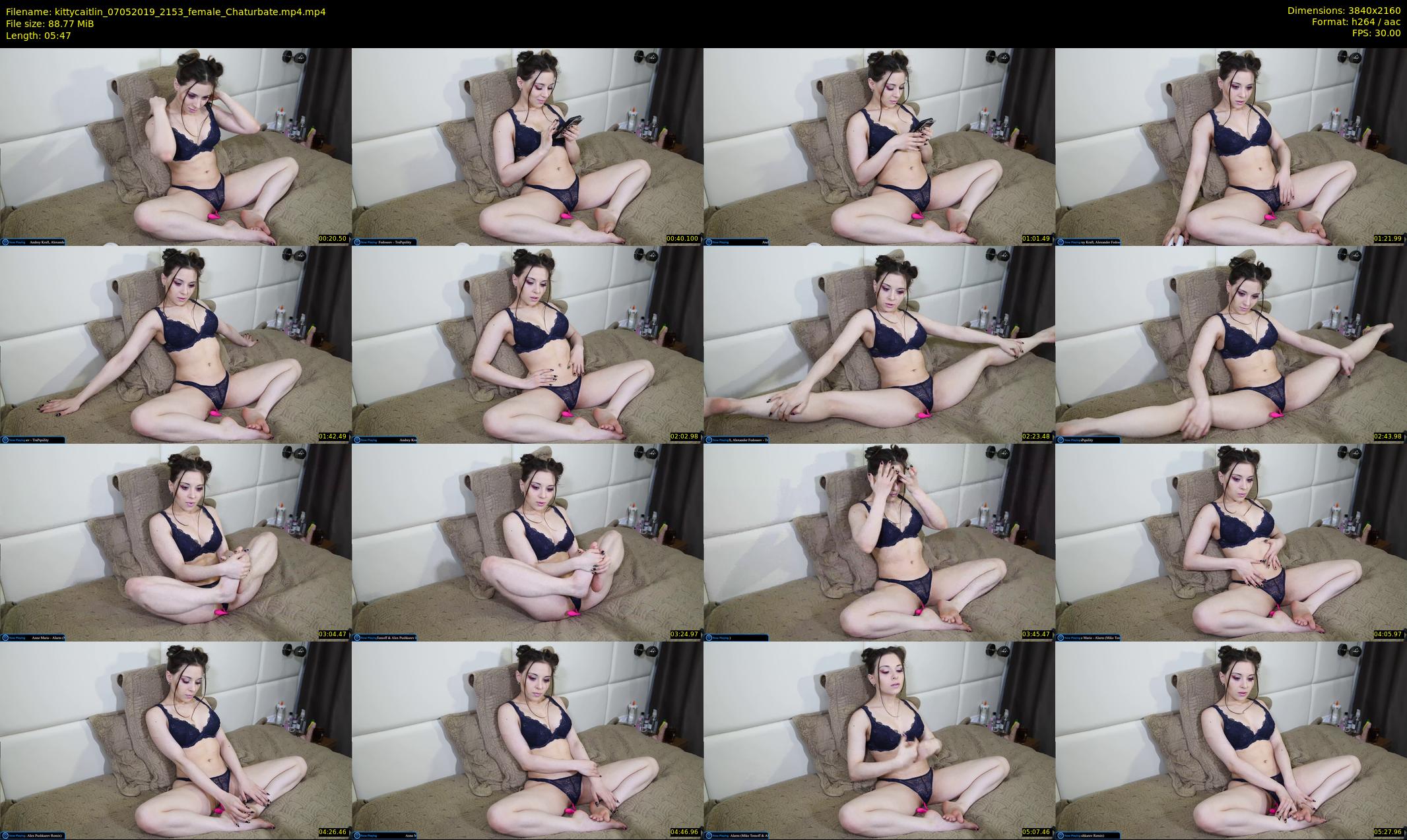 kittycaitlin — 6 minute Chaturbate female cam show recording, 4K, May 7, 2019