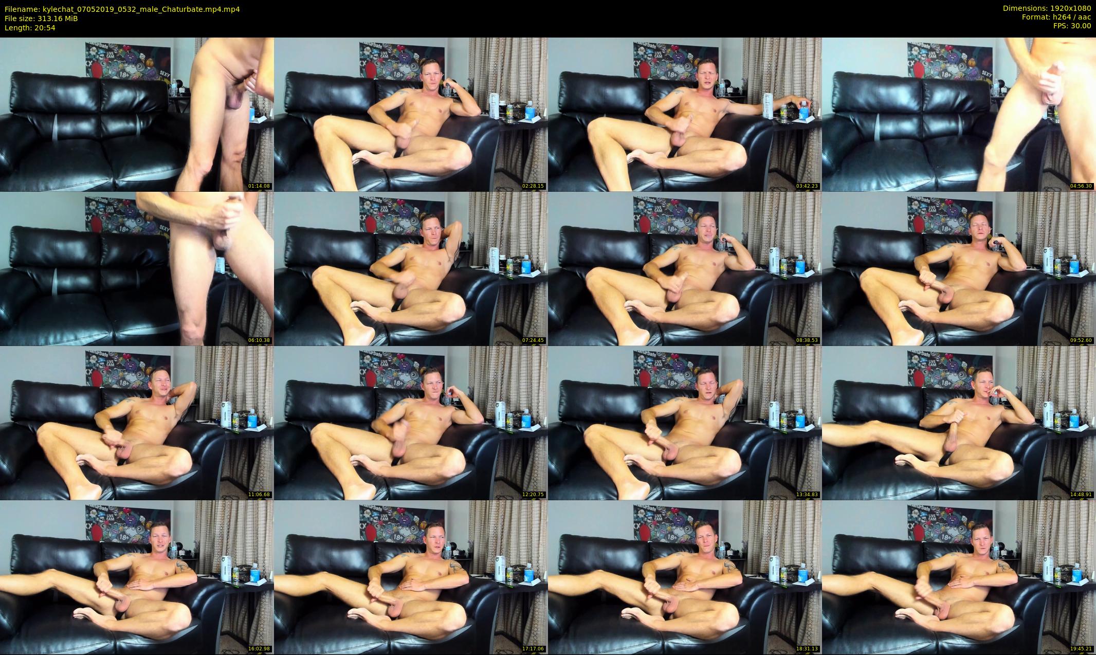 kylechat — 21 minute Chaturbate male cam show recording, 1080p, May 7, 2019