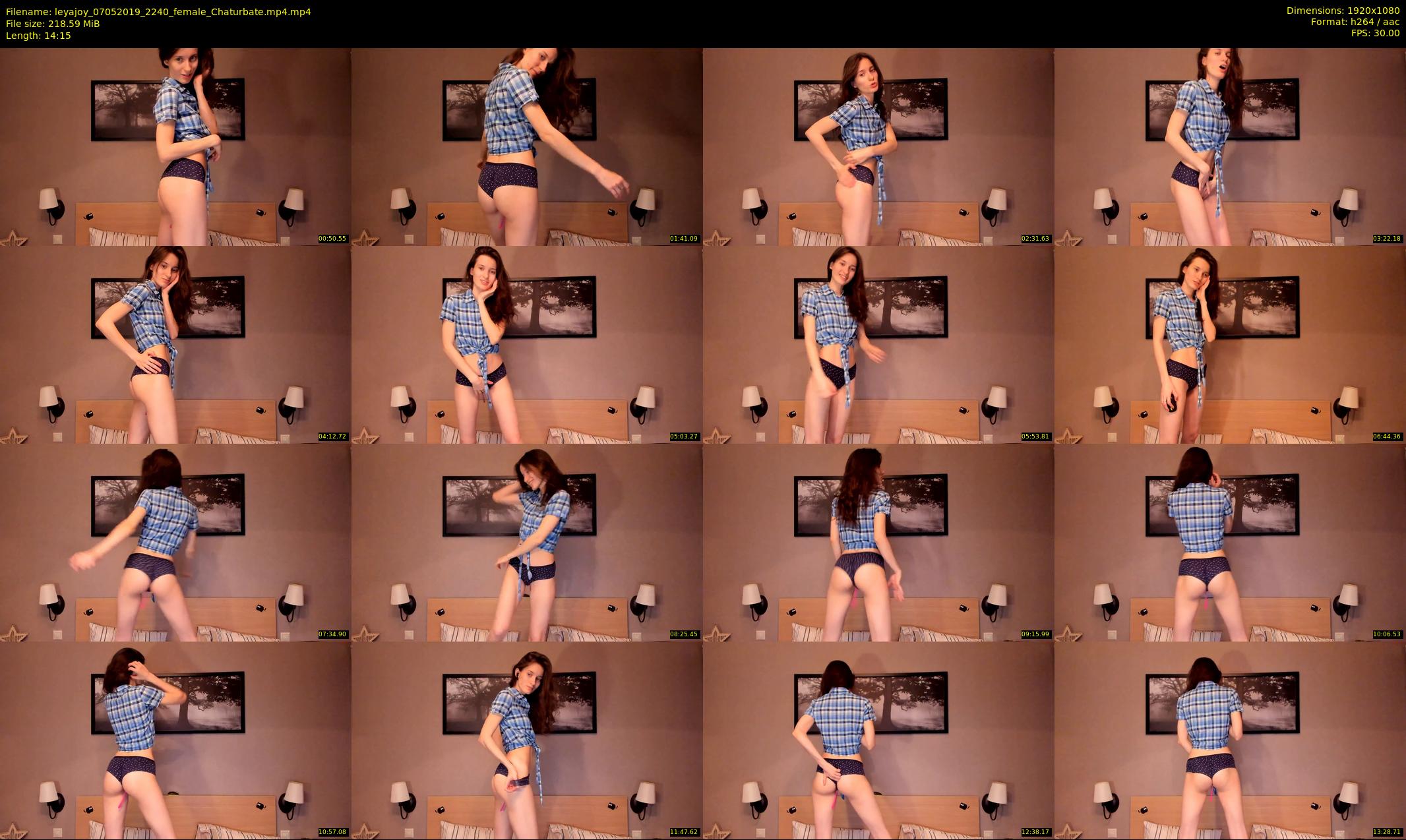 leyajoy — 15 minute Chaturbate female cam show recording, 1080p, May 7, 2019