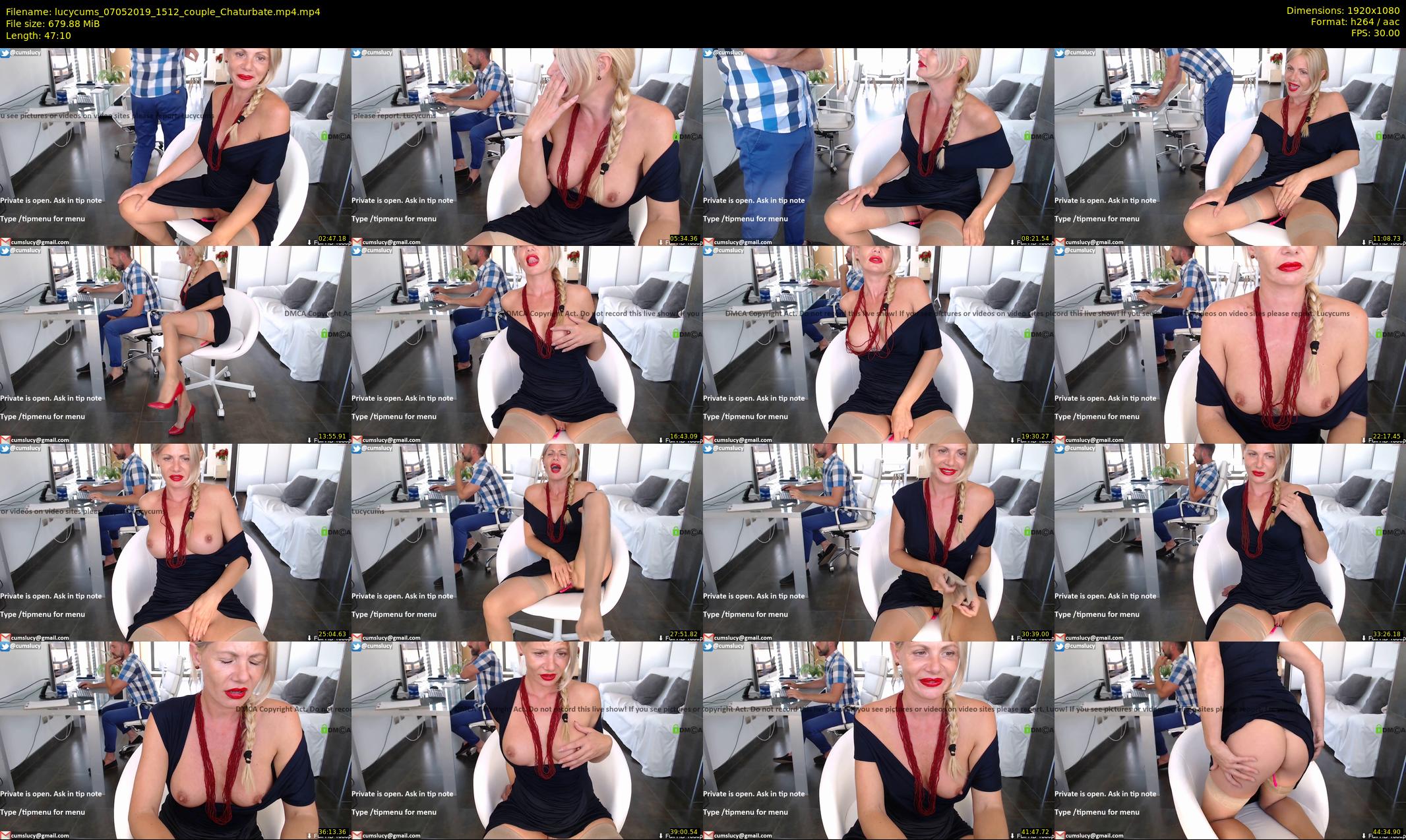 lucycums — 48 minute Chaturbate couple cam show recording, 1080p, May 7, 2019