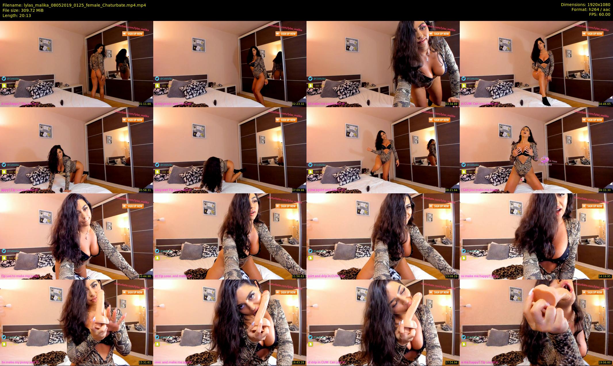 lylas_malika — 21 minute Chaturbate female cam show recording, 1080p, May 8, 2019