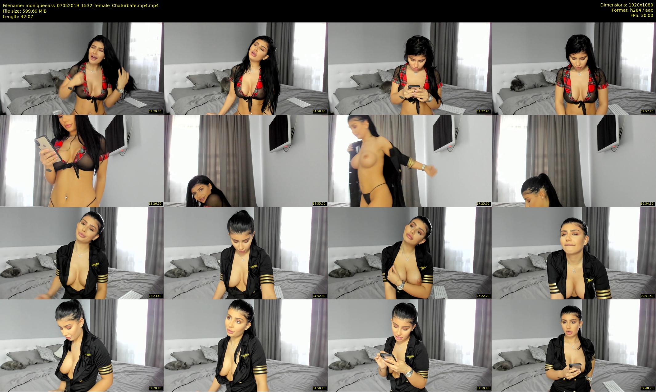 moniqueeass — 43 minute Chaturbate female cam show recording, 1080p, May 7, 2019