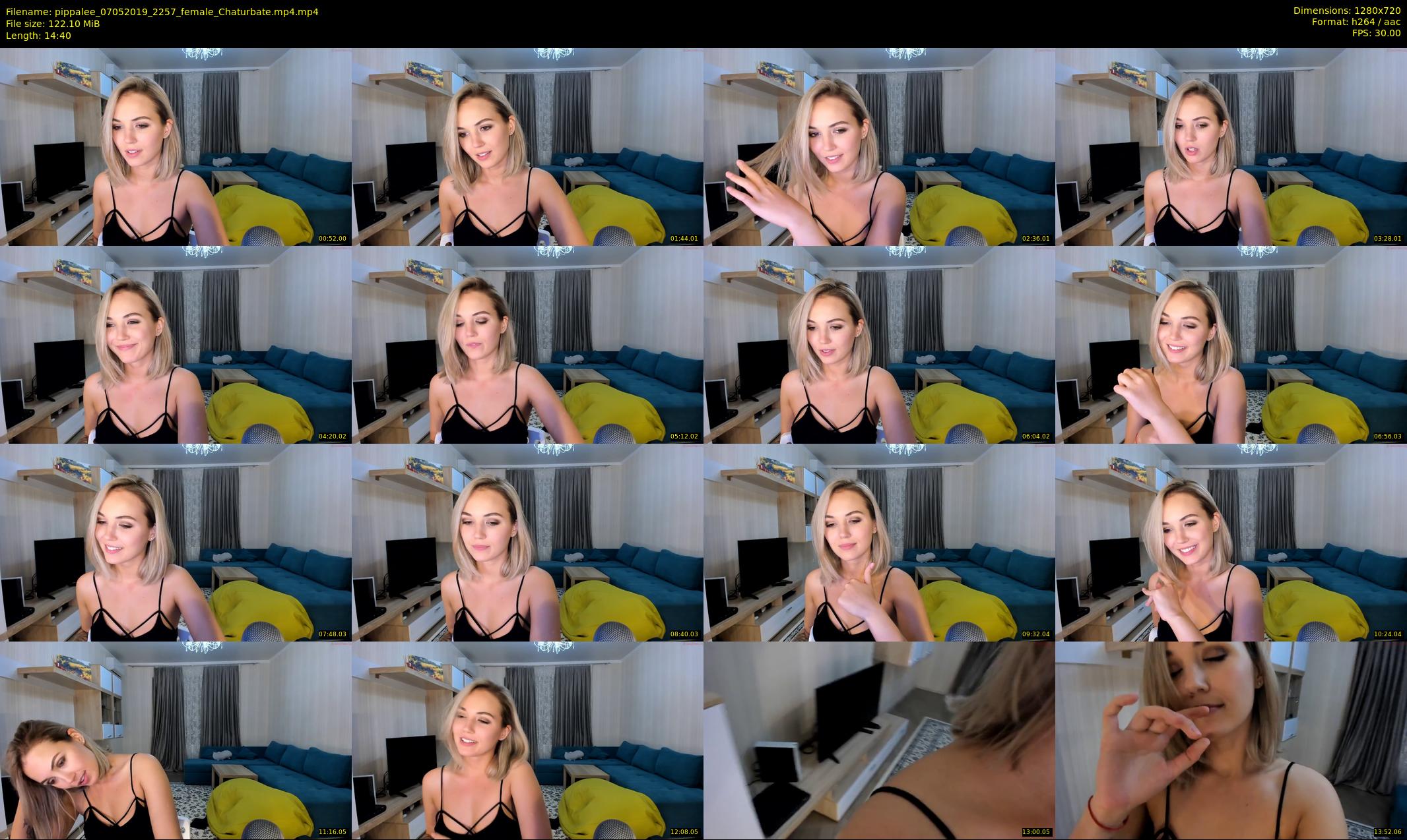 pippalee — 15 minute Chaturbate female cam show recording, 720p, May 7, 2019