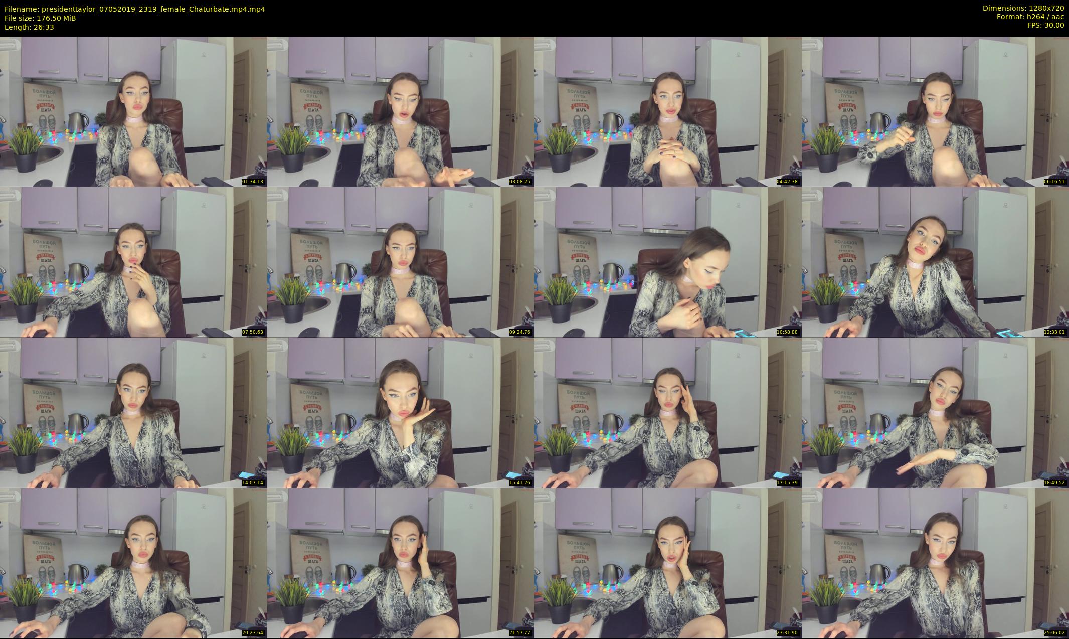presidenttaylor — 27 minute Chaturbate female cam show recording, 720p, May 7, 2019