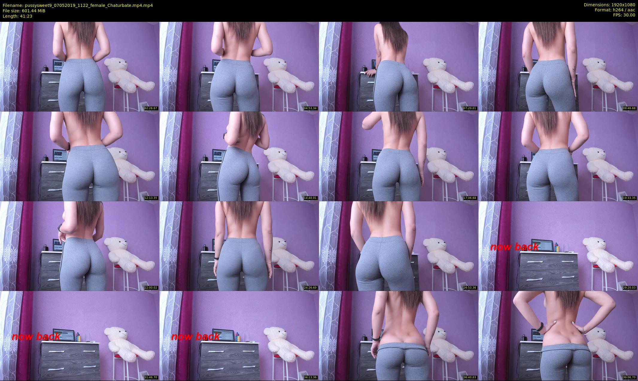 pussysweet9 — 42 minute Chaturbate female cam show recording, 1080p, May 7, 2019