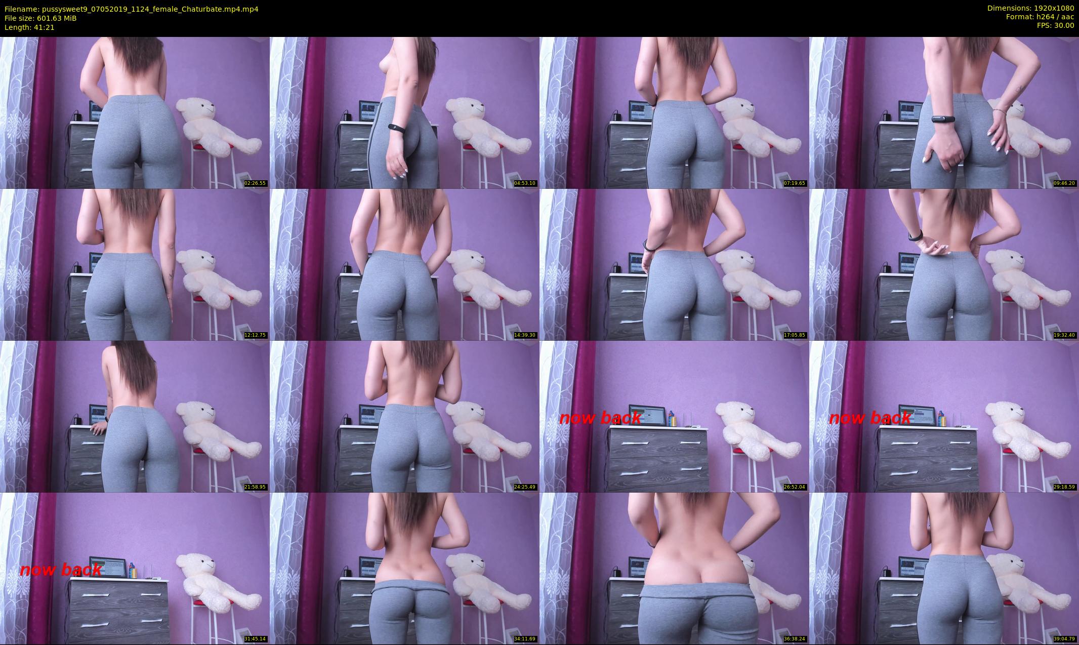 pussysweet9 — 42 minute Chaturbate female cam show recording, 1080p, May 7, 2019