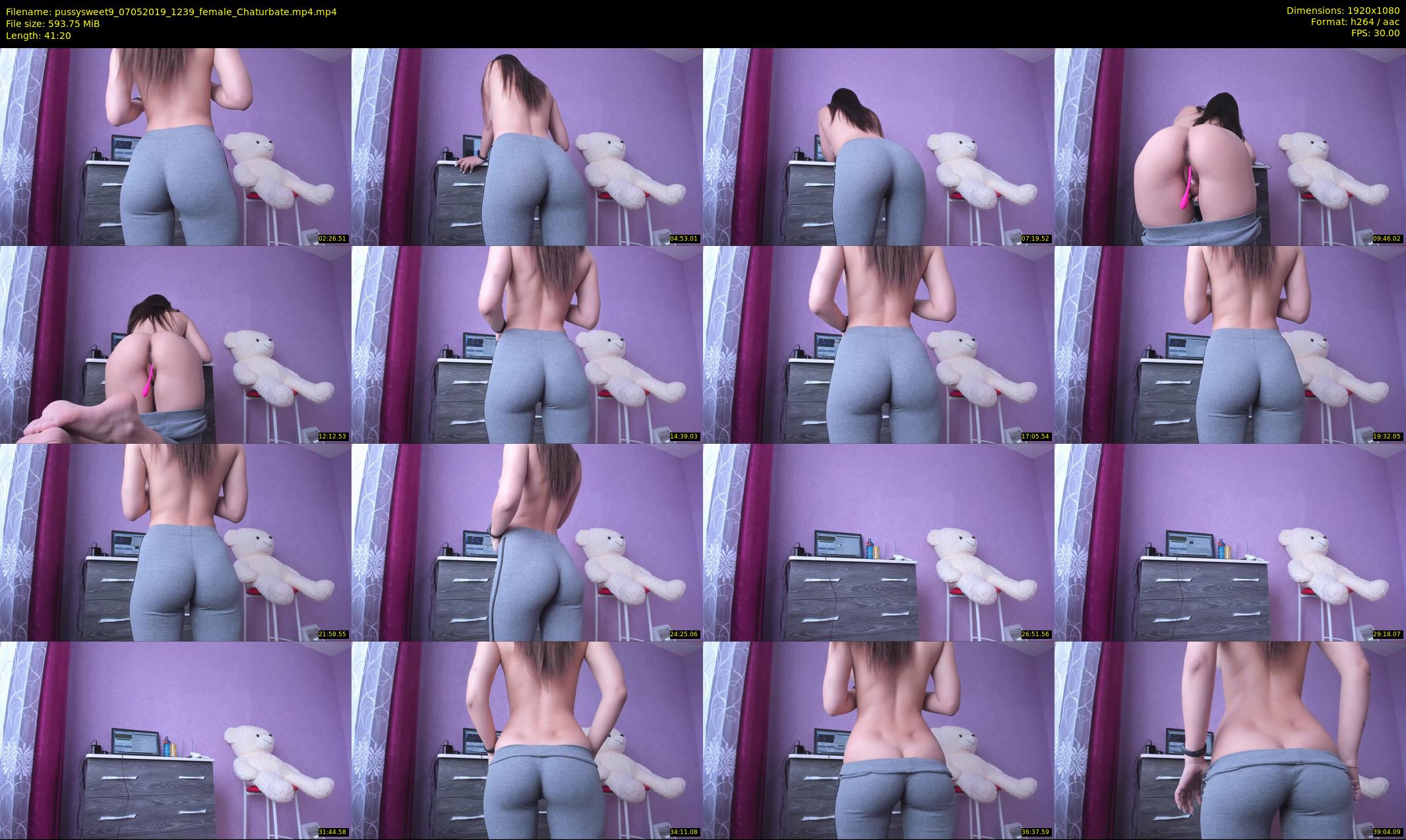 pussysweet9 — 42 minute Chaturbate female cam show recording, 1080p, May 7, 2019