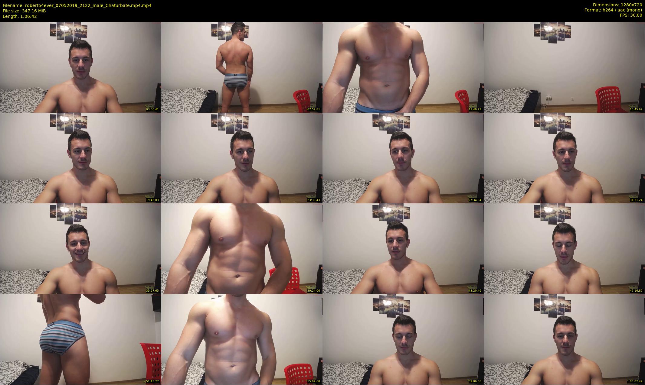 roberto4ever — 67 minute Chaturbate male cam show recording, 720p, May 7, 2019