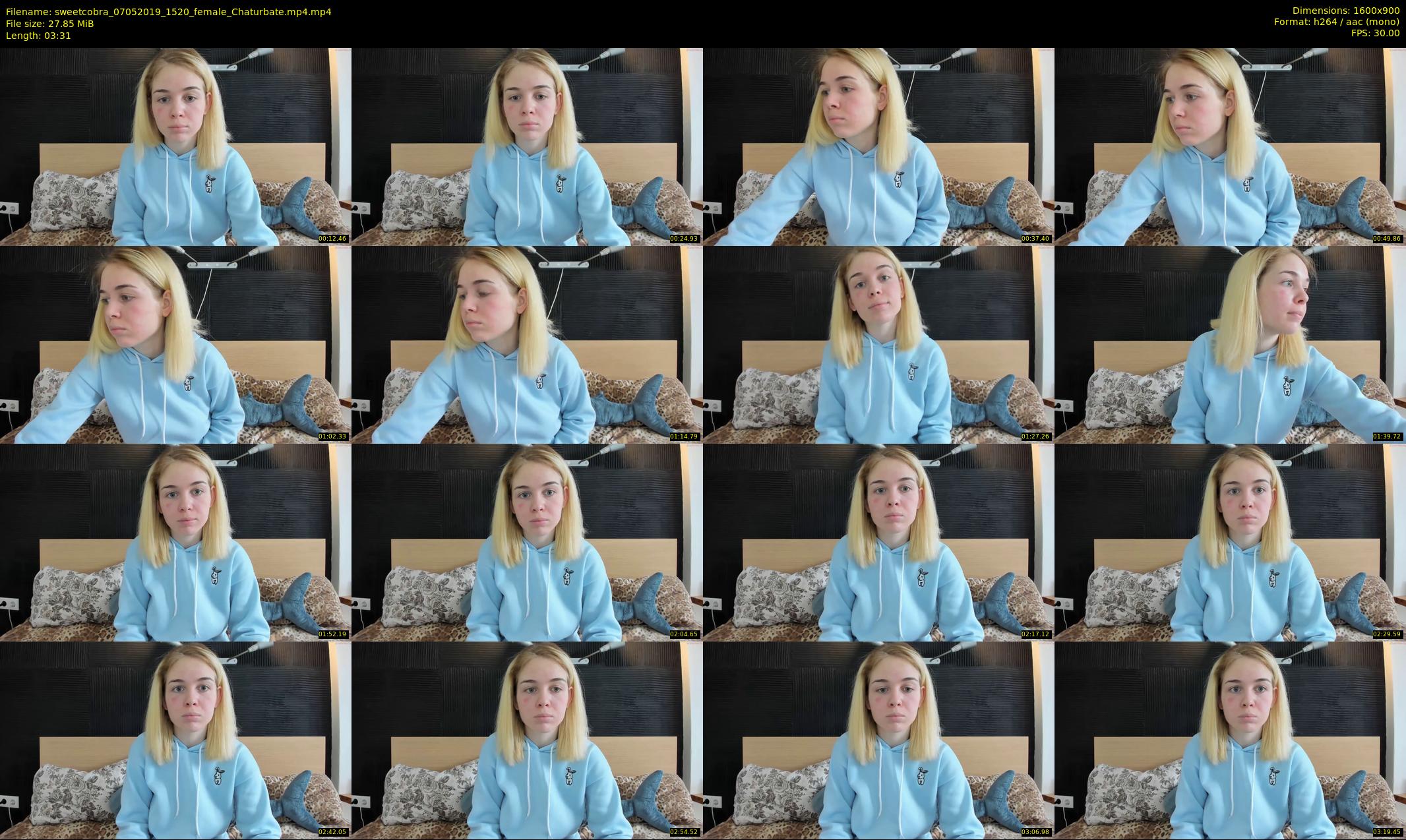sweetcobra — 4 minute Chaturbate female cam show recording, 720p, May 7, 2019