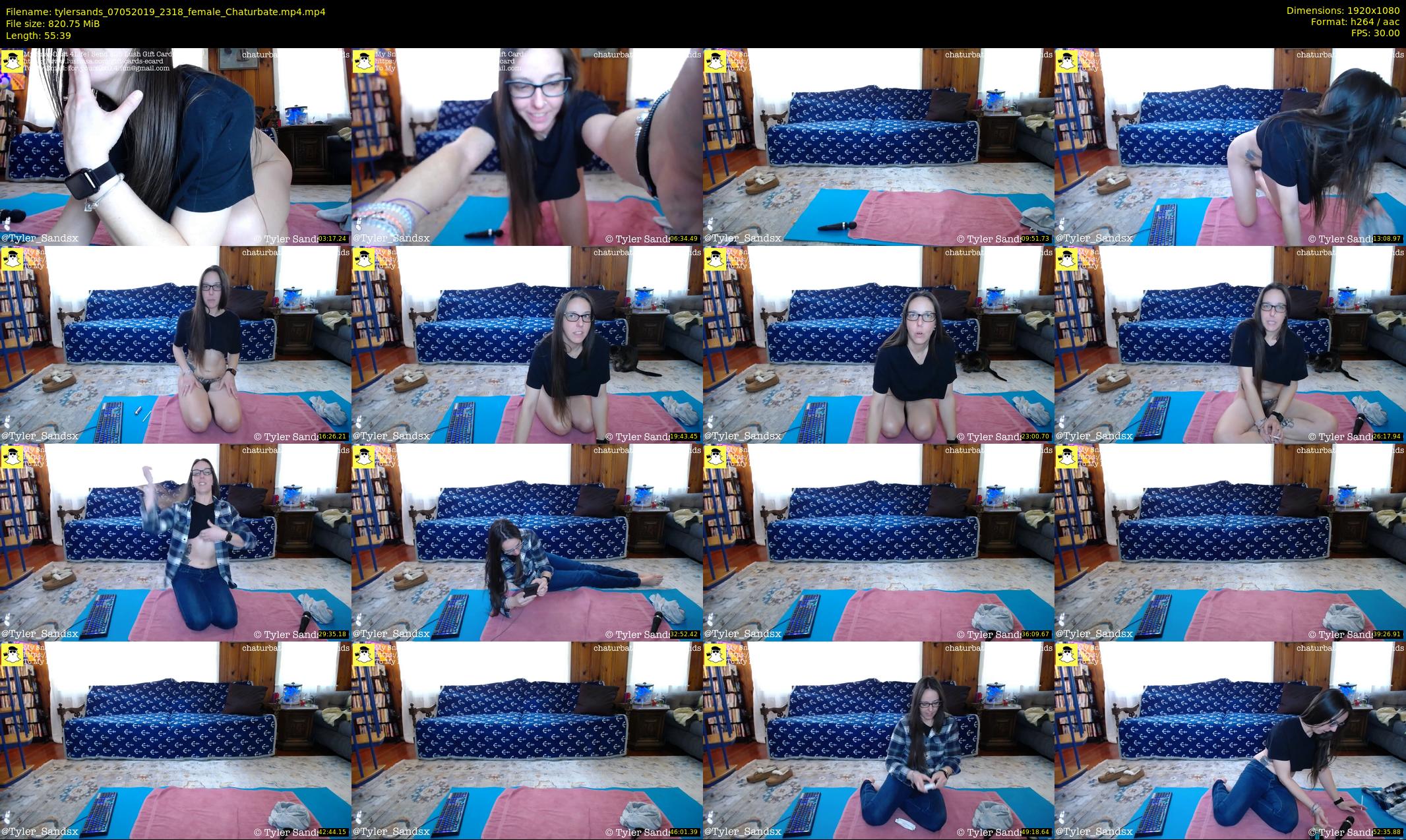 tylersands — 56 minute Chaturbate female cam show recording, 1080p, May 7, 2019