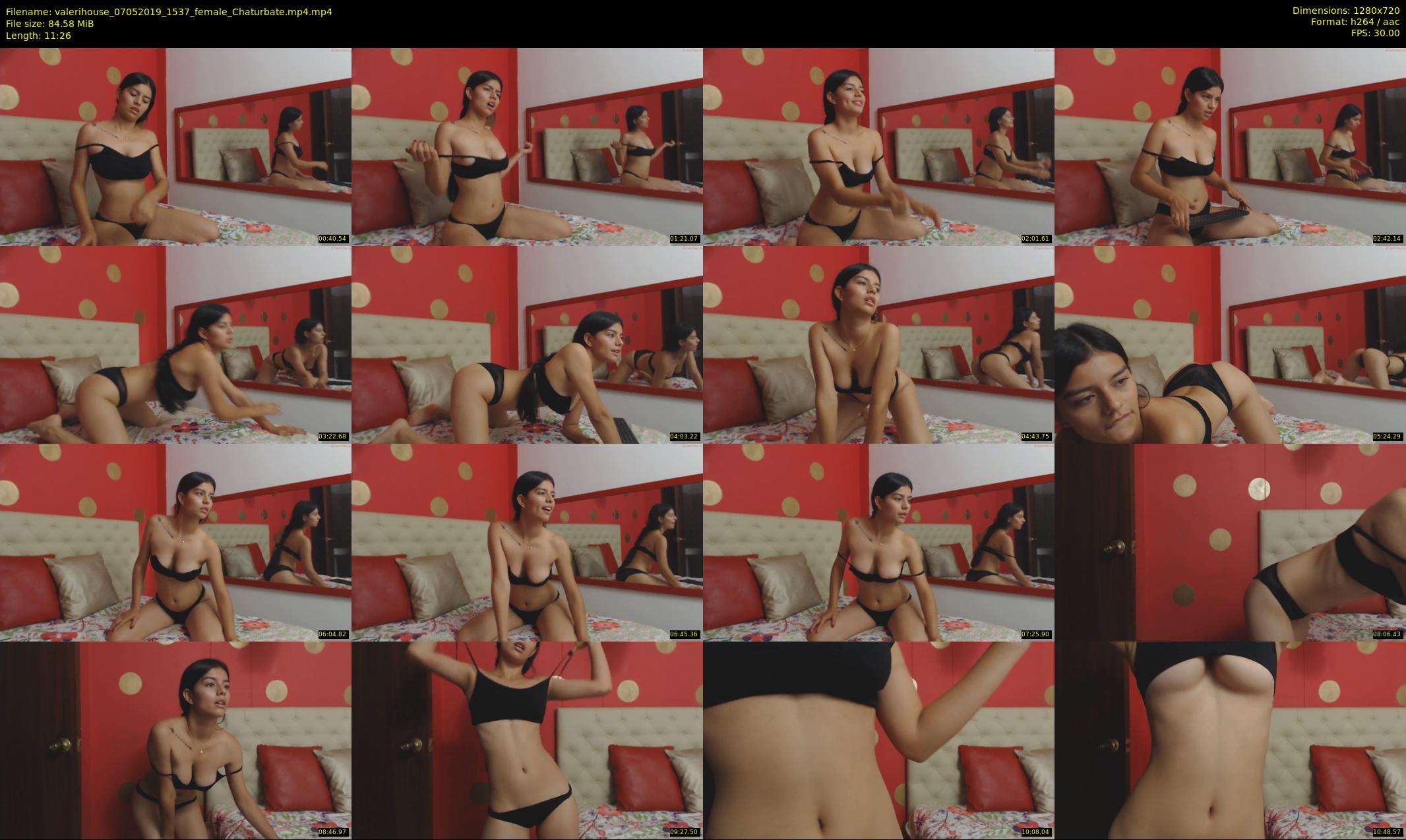 valerihouse — 12 minute Chaturbate female cam show recording, 720p, May 7, 2019