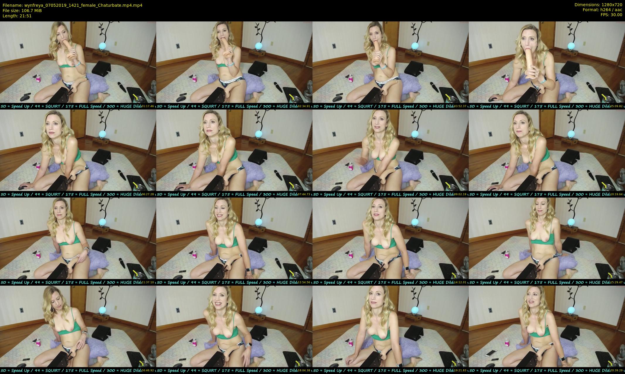 wynfreya — 22 minute Chaturbate female cam show recording, 720p, May 7, 2019