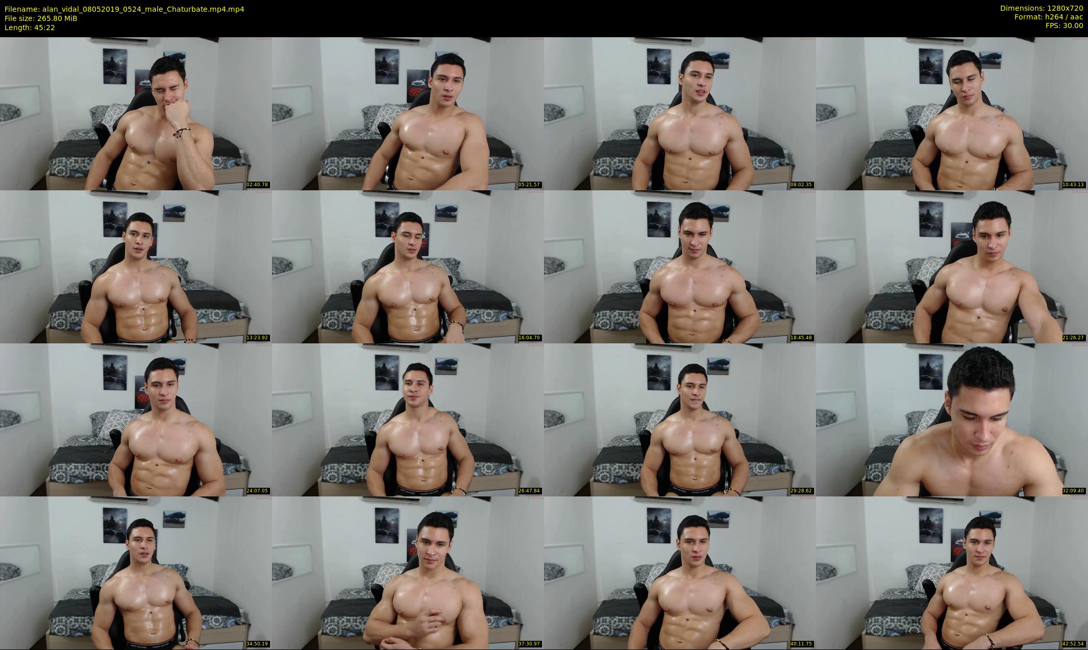 alan_vidal — 46 minute Chaturbate male cam show recording, 720p, May 8, 2019