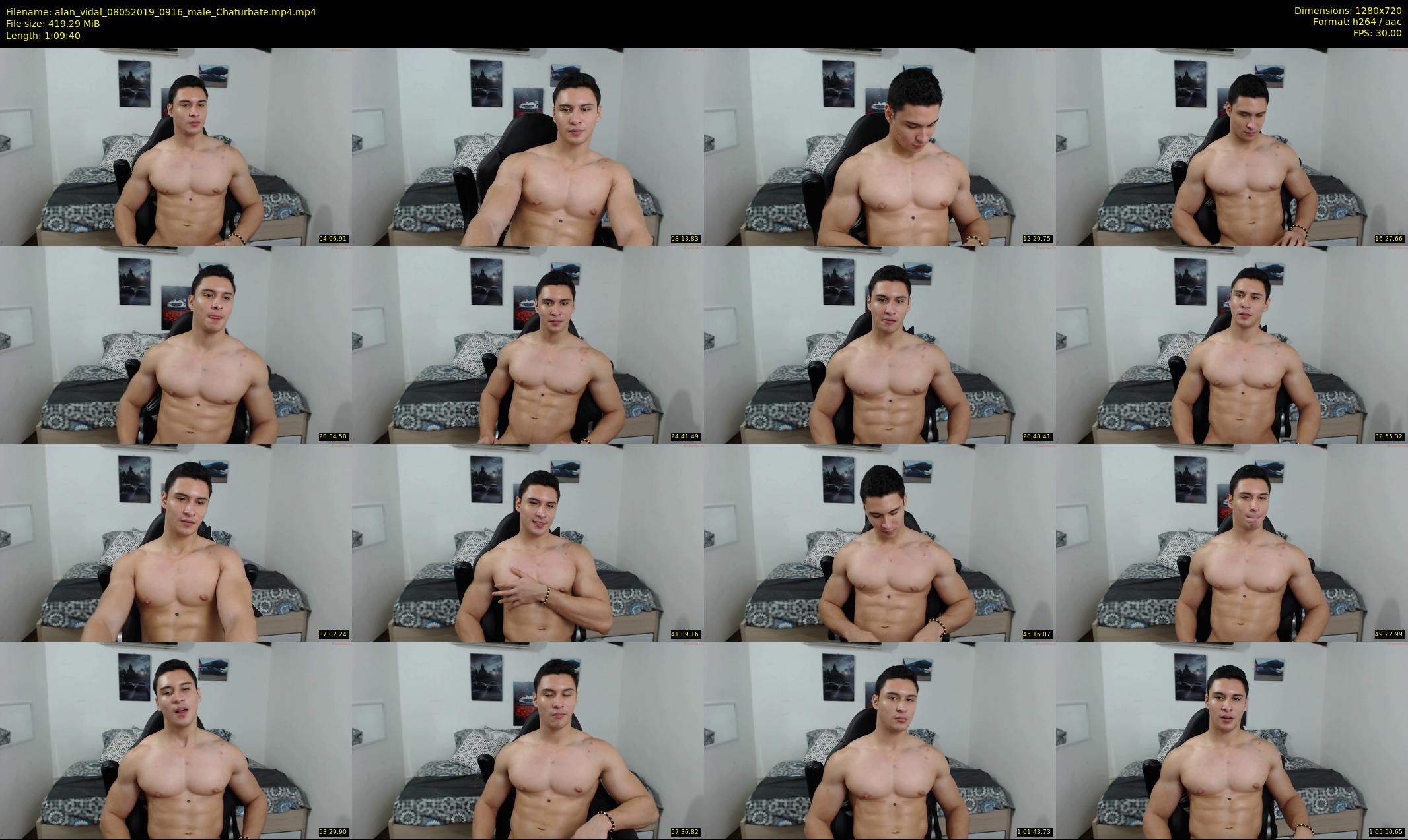 alan_vidal — 70 minute Chaturbate male cam show recording, 720p, May 8, 2019