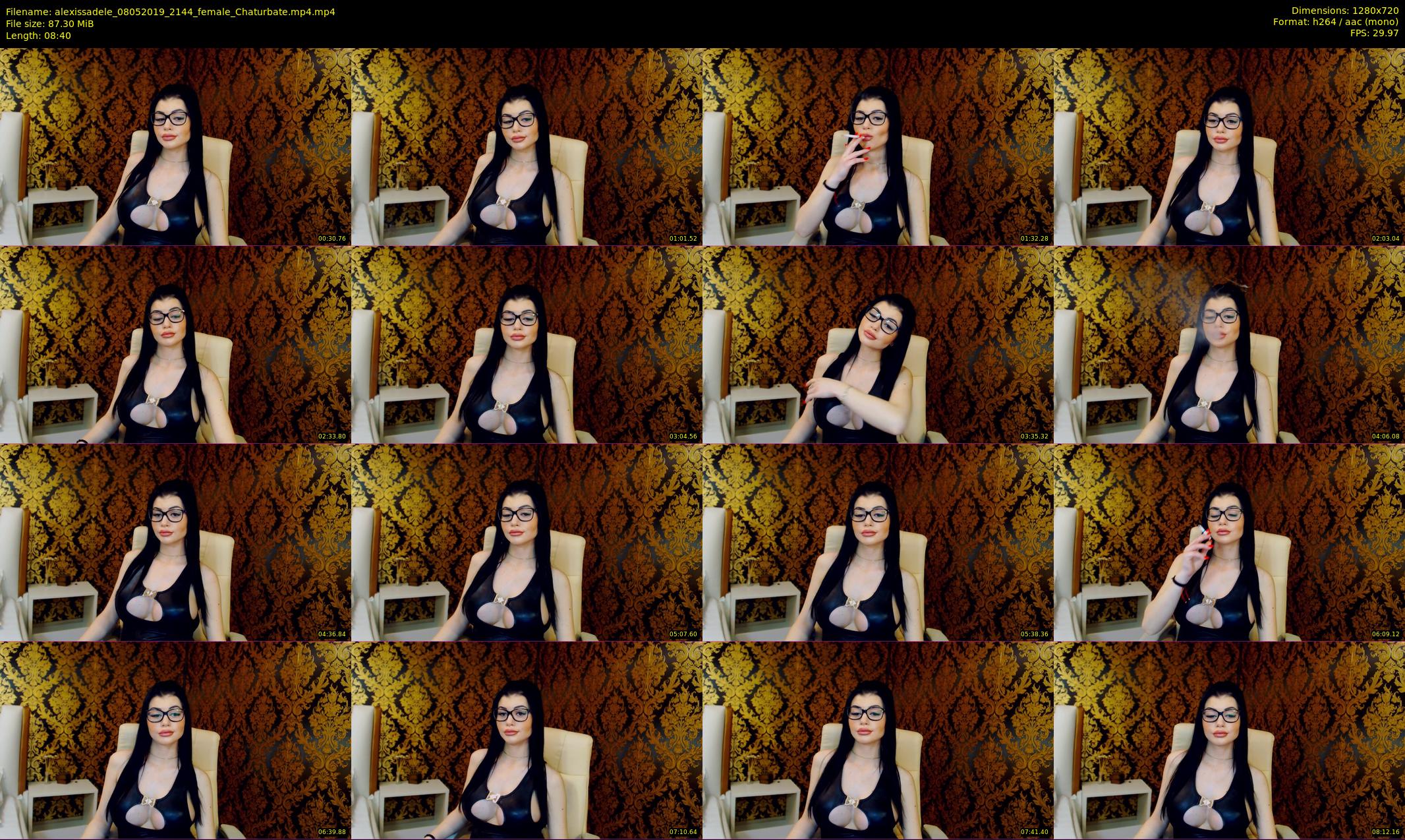 alexissadele — 9 minute Chaturbate female cam show recording, 720p, May 8, 2019