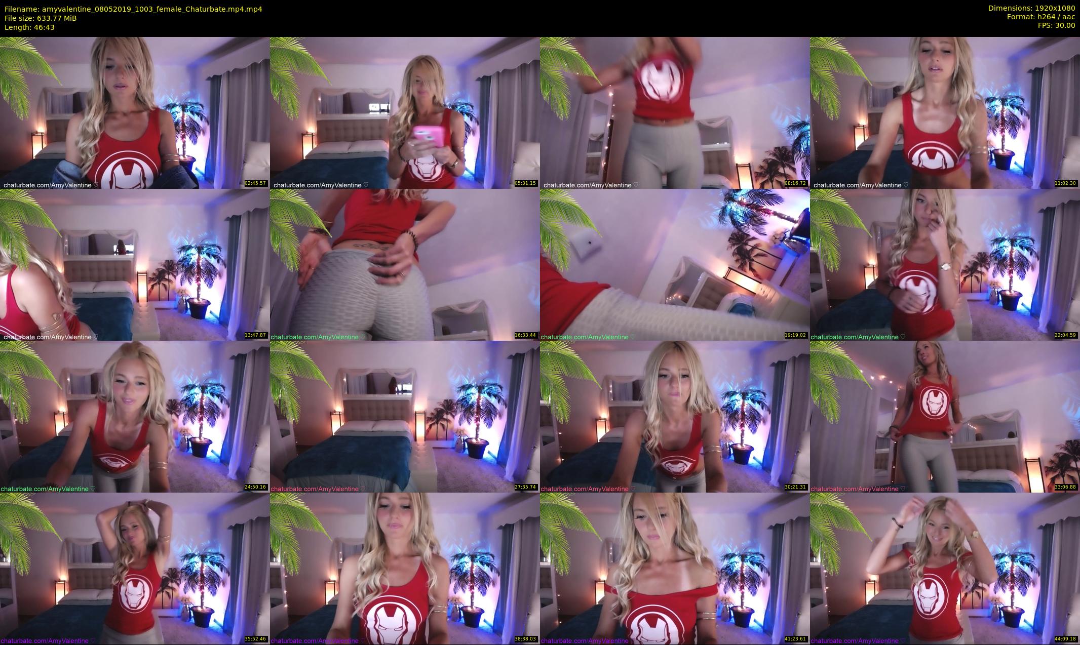 amyvalentine — 47 minute Chaturbate female cam show recording, 1080p, May 8, 2019