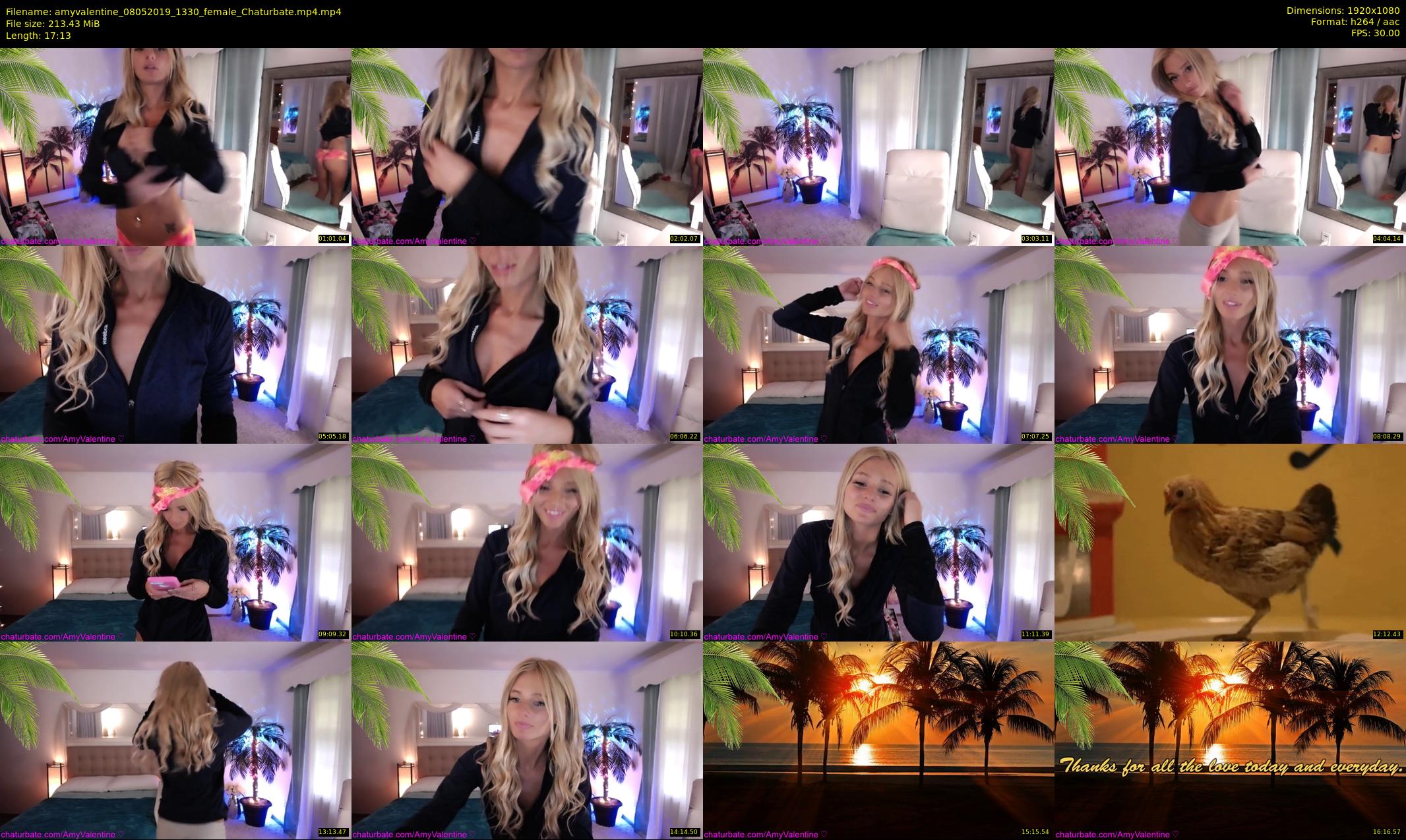 amyvalentine — 18 minute Chaturbate female cam show recording, 1080p, May 8, 2019
