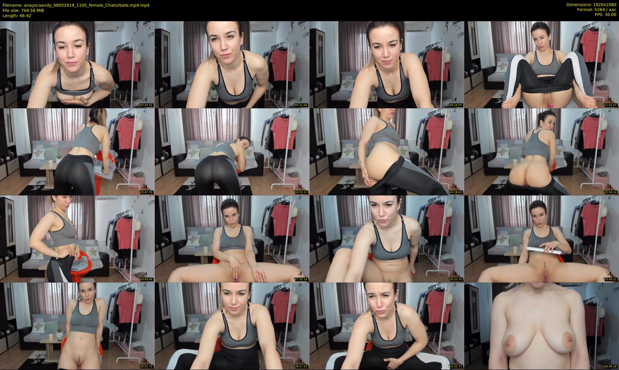 anayscaandy — 47 minute Chaturbate female cam show recording, 1080p, May 8, 2019