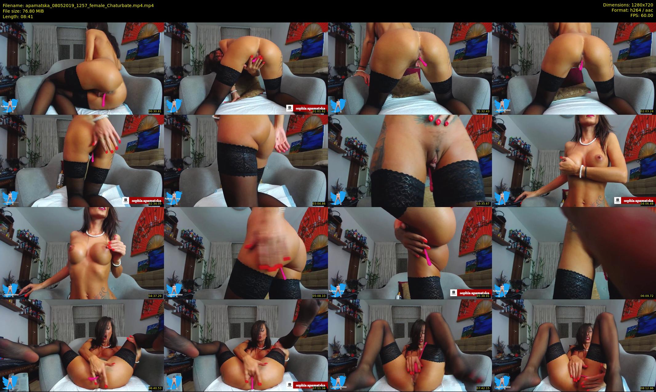 apamatska — 9 minute Chaturbate female cam show recording, 720p, May 8, 2019