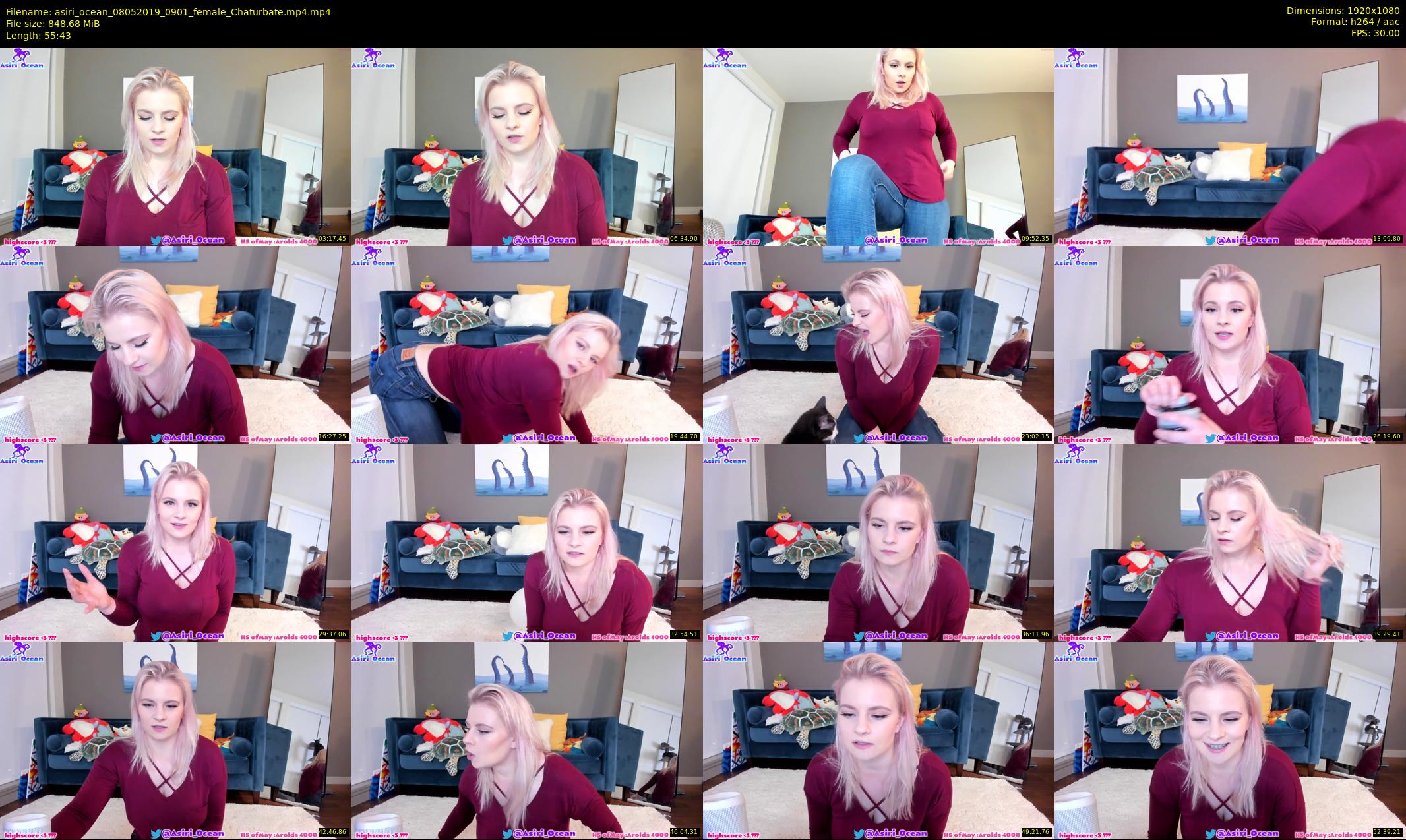 asiri_ocean — 56 minute Chaturbate female cam show recording, 1080p, May 8, 2019