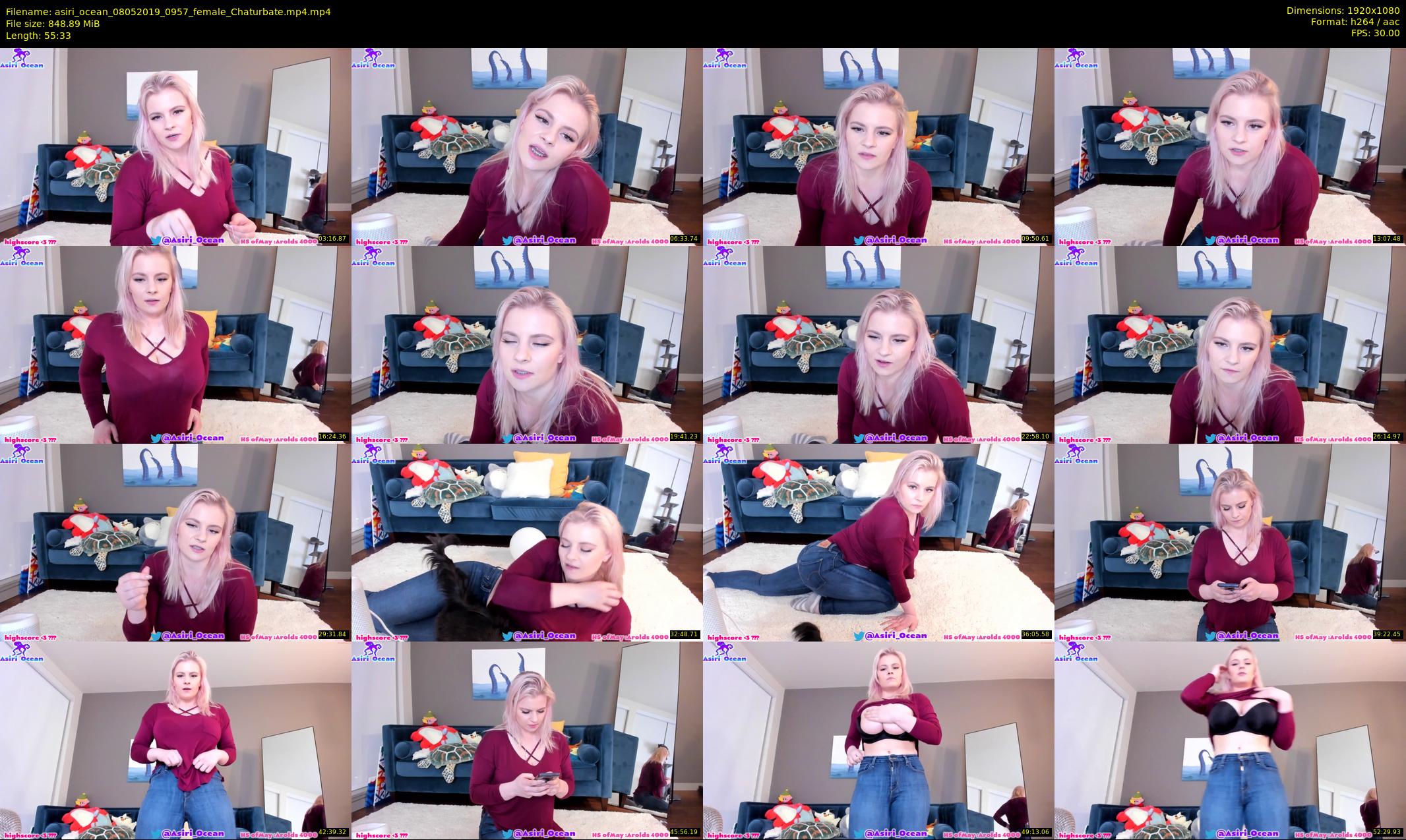 asiri_ocean — 56 minute Chaturbate female cam show recording, 1080p, May 8, 2019