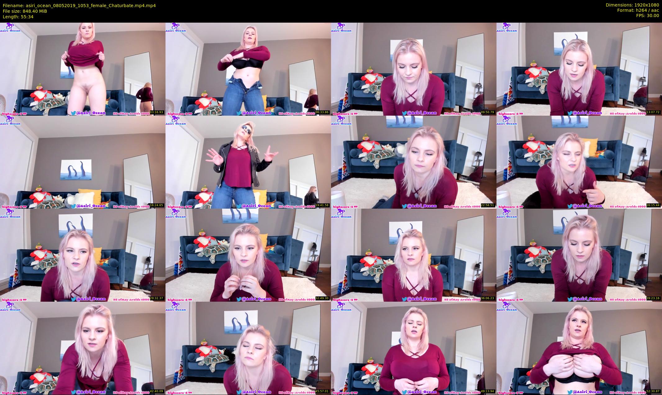 asiri_ocean — 56 minute Chaturbate female cam show recording, 1080p, May 8, 2019